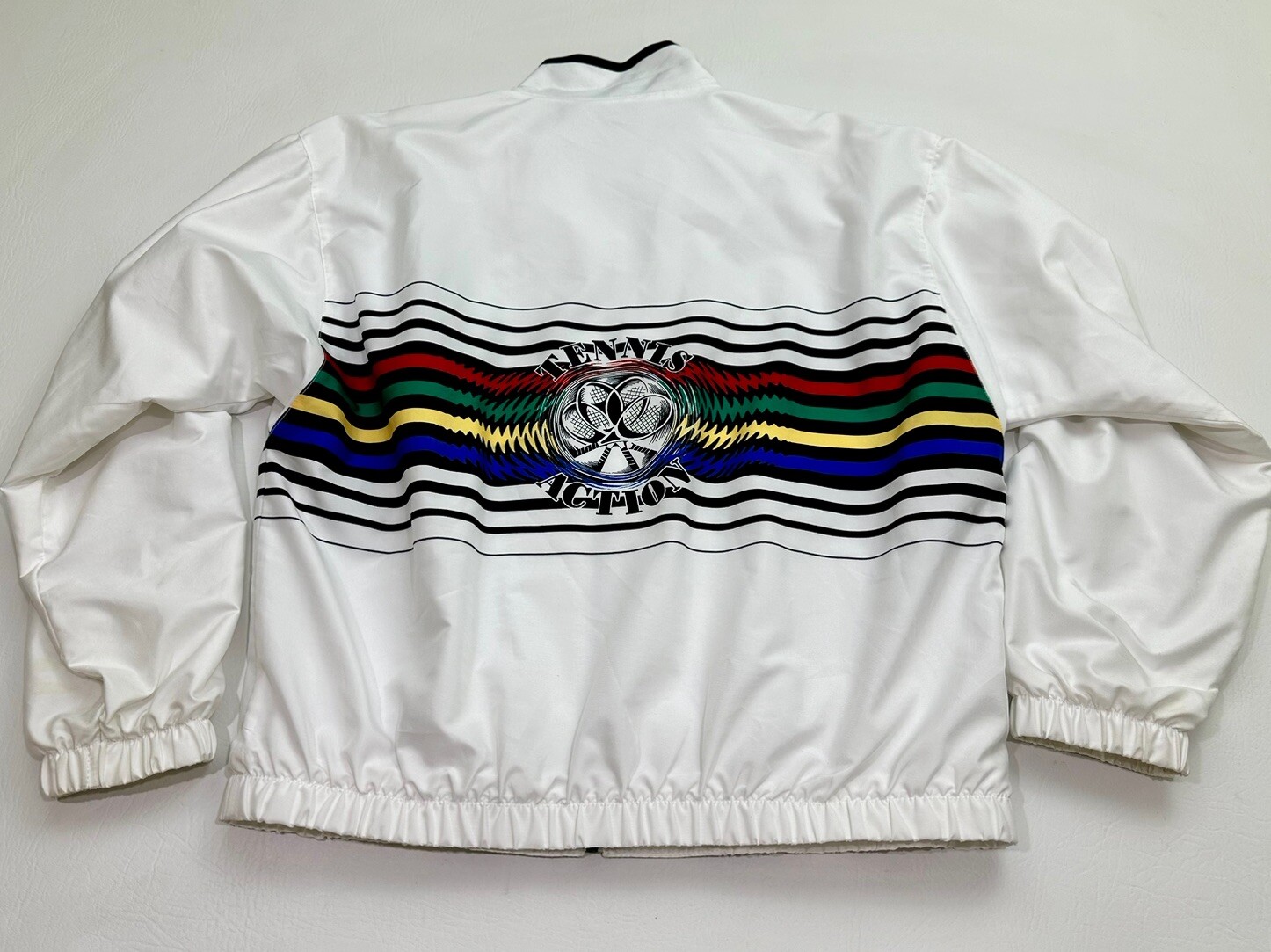 Vintage TAIL Tennis Jacket & Pleated Mini Skirt Set 90s Geometric Size M/12 USA