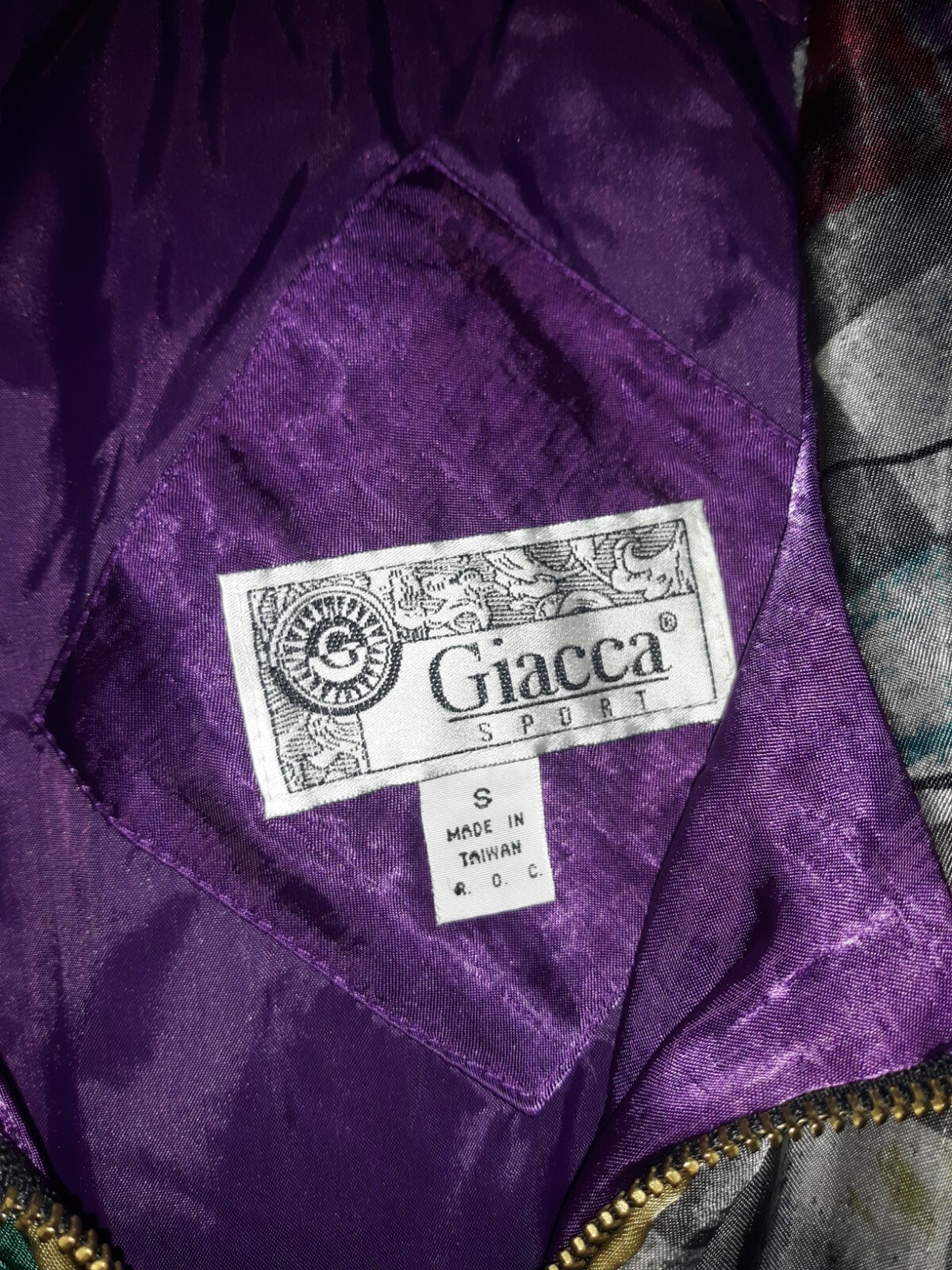 Vtg 90s Giacca Sport Wind Jacket Small