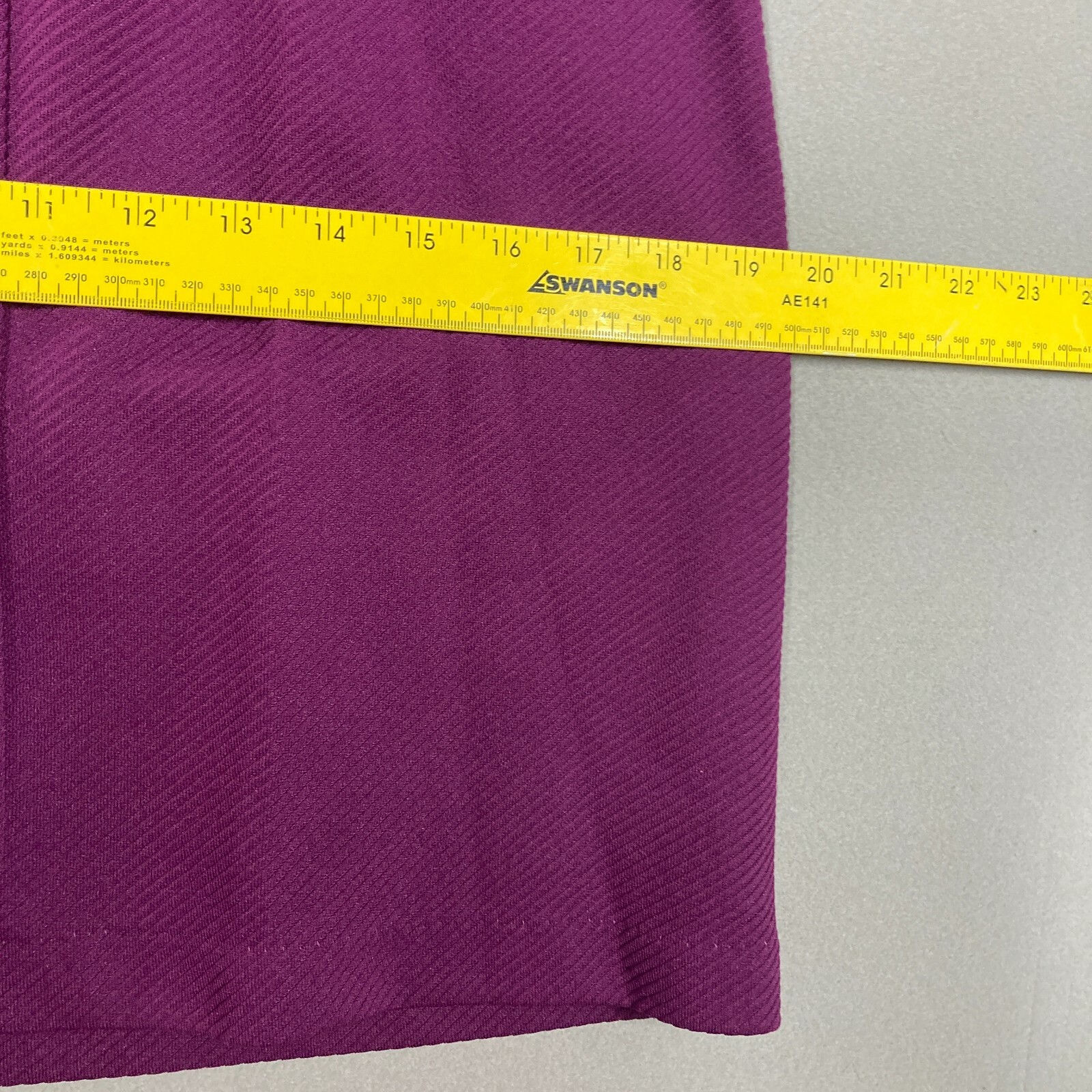 True Vintage Ladies Dress 60s Vibrant Purple Button Choker Collar Mini 31″W S/M