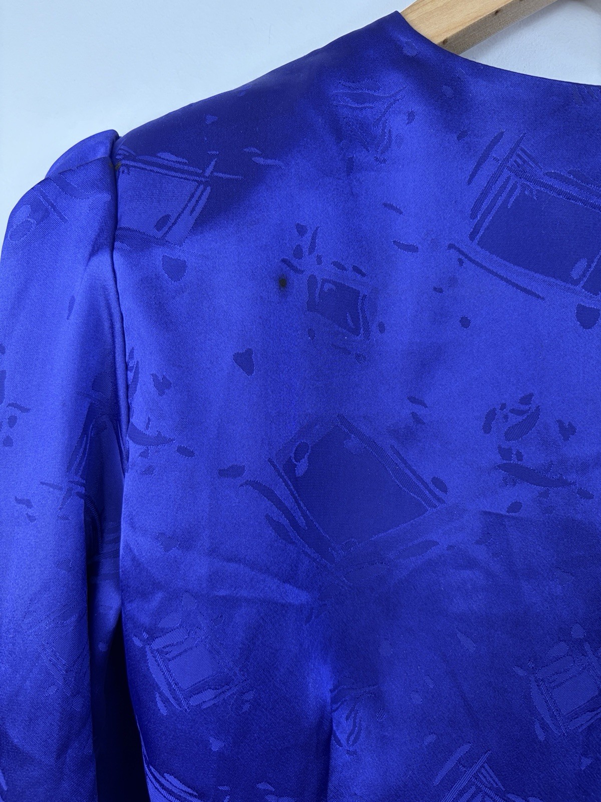 Vintage Syndicate Purple Cocktail Jacket Size AU 8 Balero Satin Retro 1980’s