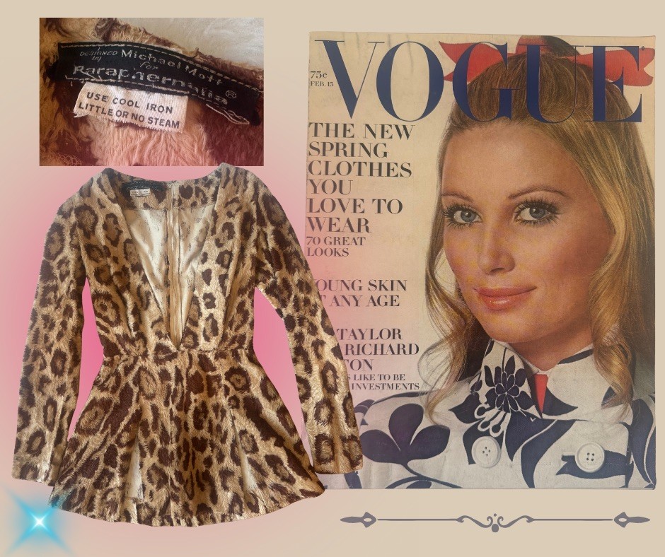 VTG 60’s ASO VOGUE 1969 Michael Mott For Paraphernalia Mini Dress DOCUMENTED!