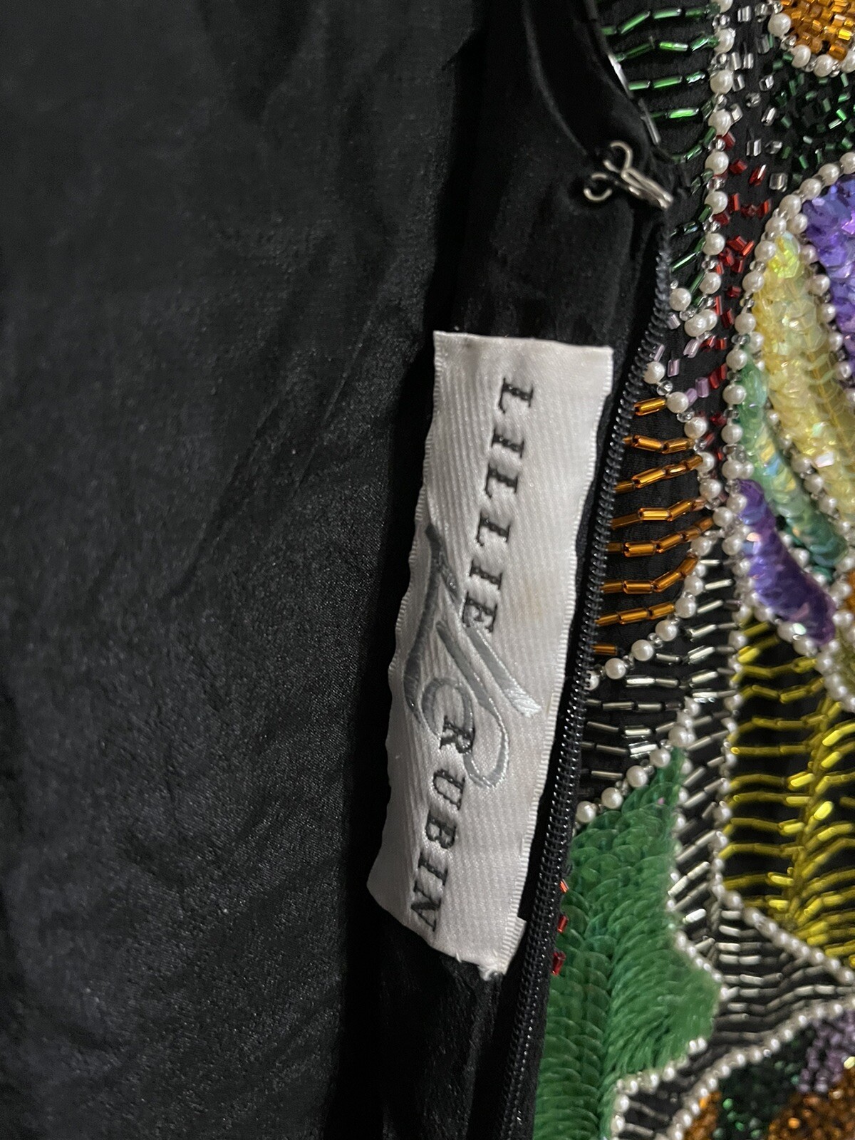 Vintage Naeem Khan Riazee Nights heavily beaded short evening event dress Size S