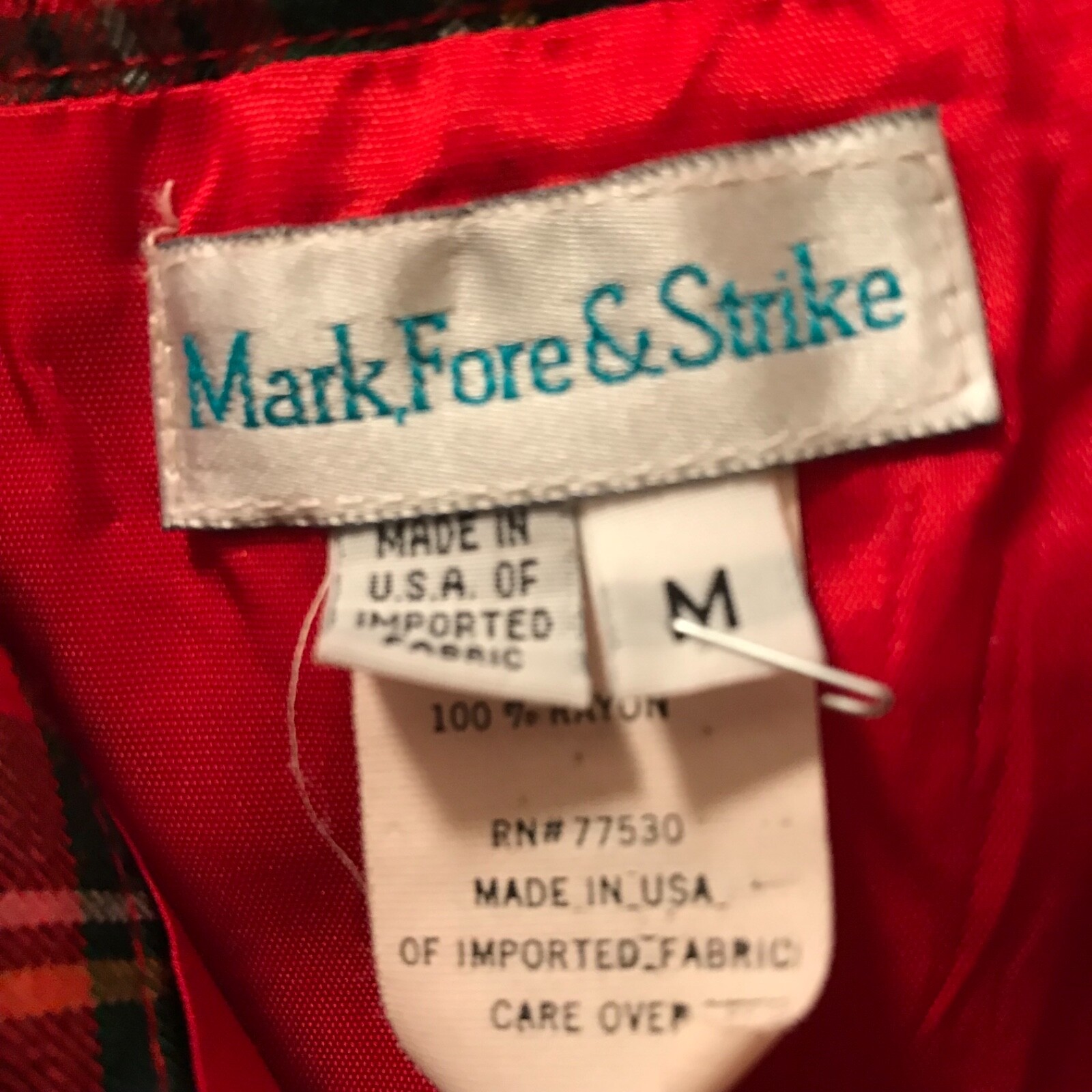 Mark, Fore & Strike Royal Stewart Plaid Skirt Size M