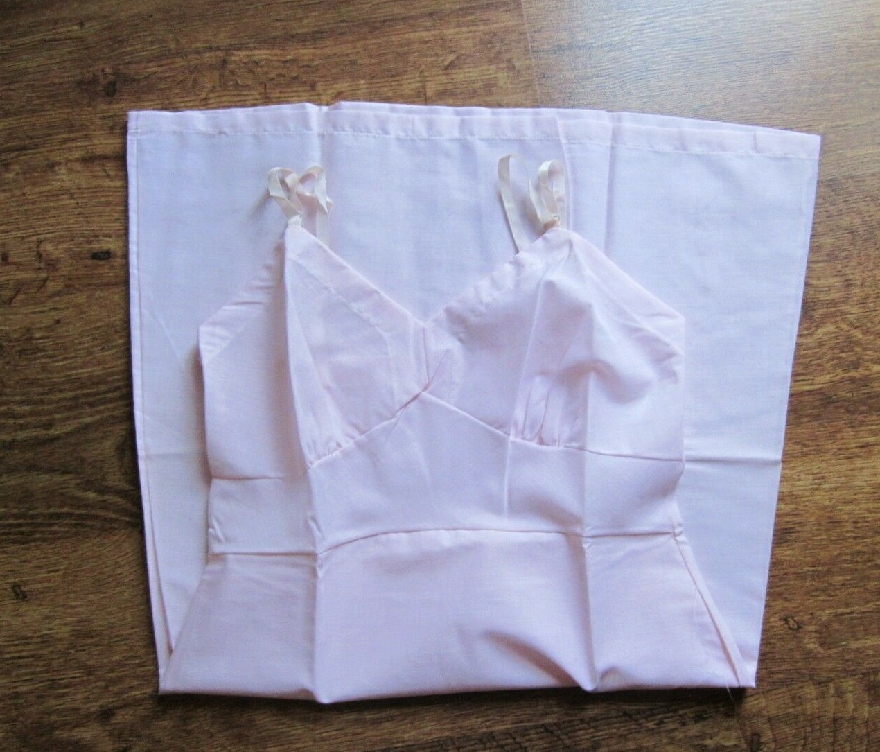 Vintage Sears & Roebuck Slip Full Size 32 Short Pink Cotton Blend NIP Opened