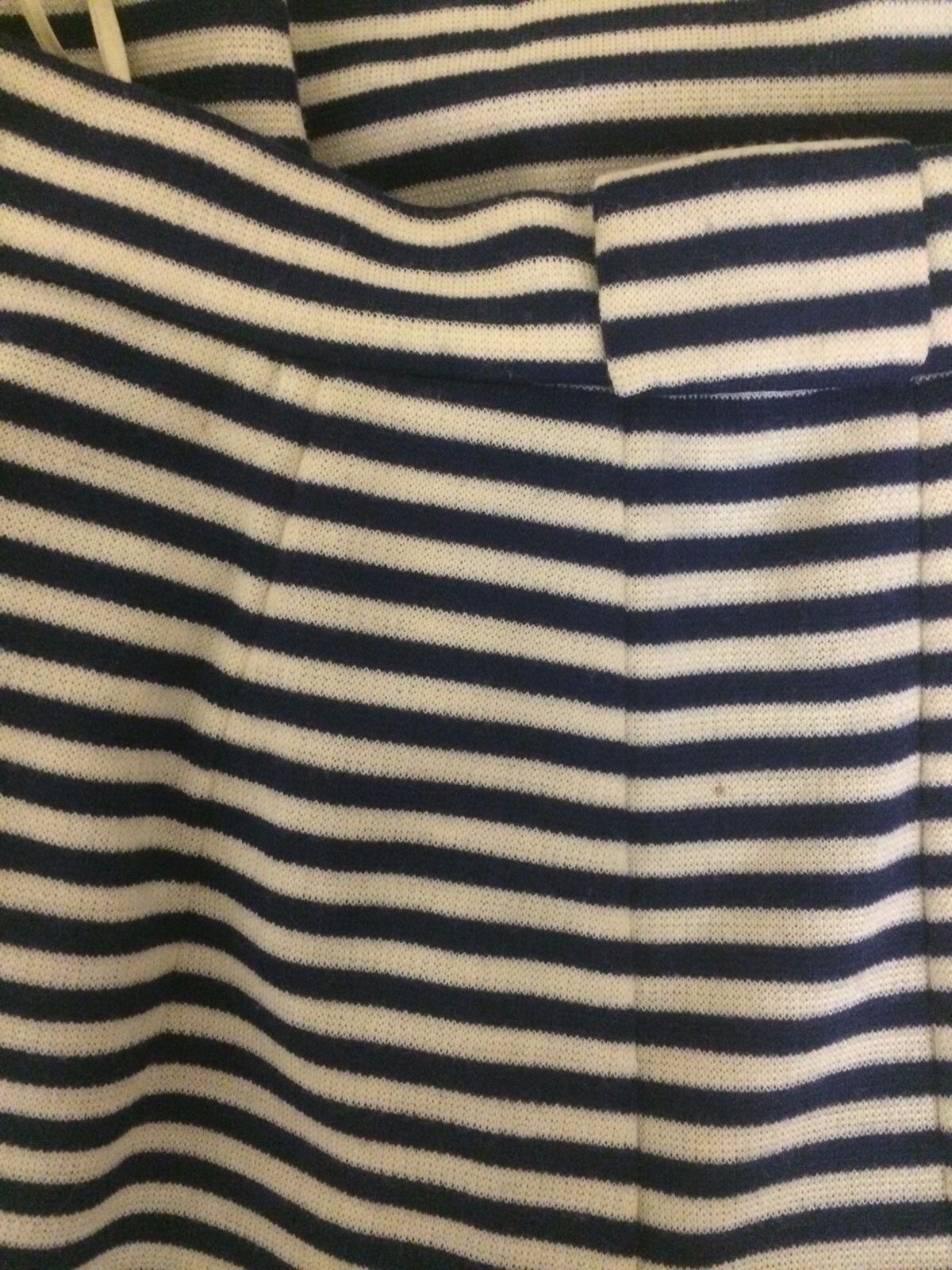 Lanvin VTG 1960s Blue White Striped Crop Tank Top and Skirt Dress Ensemble XS 0