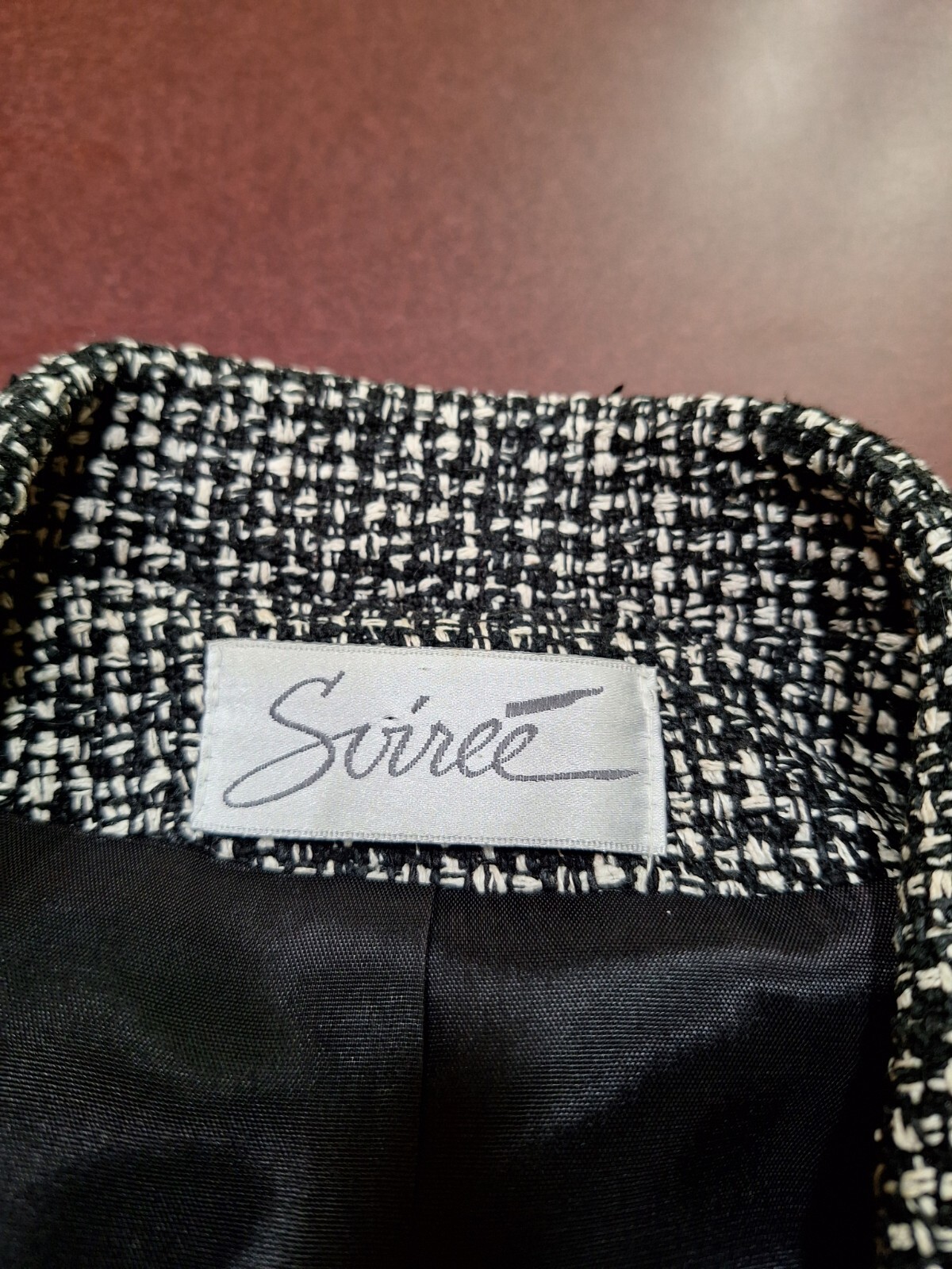 Vintage Soiree 100% Handwoven Silk Blazer Suit Jacket, Lined, Medium