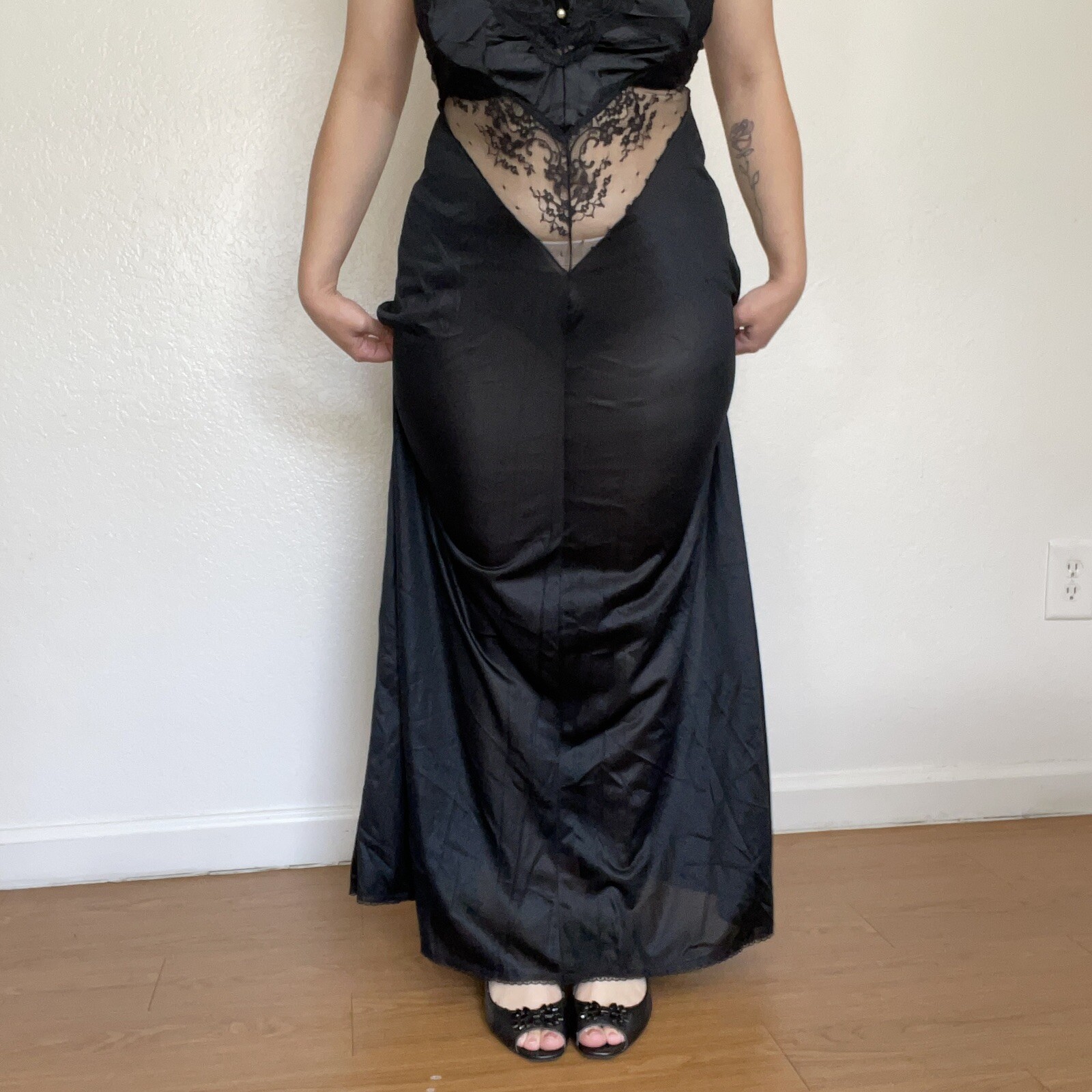 Vintage Pandora By Chic Lingerie Goth Slip Dress