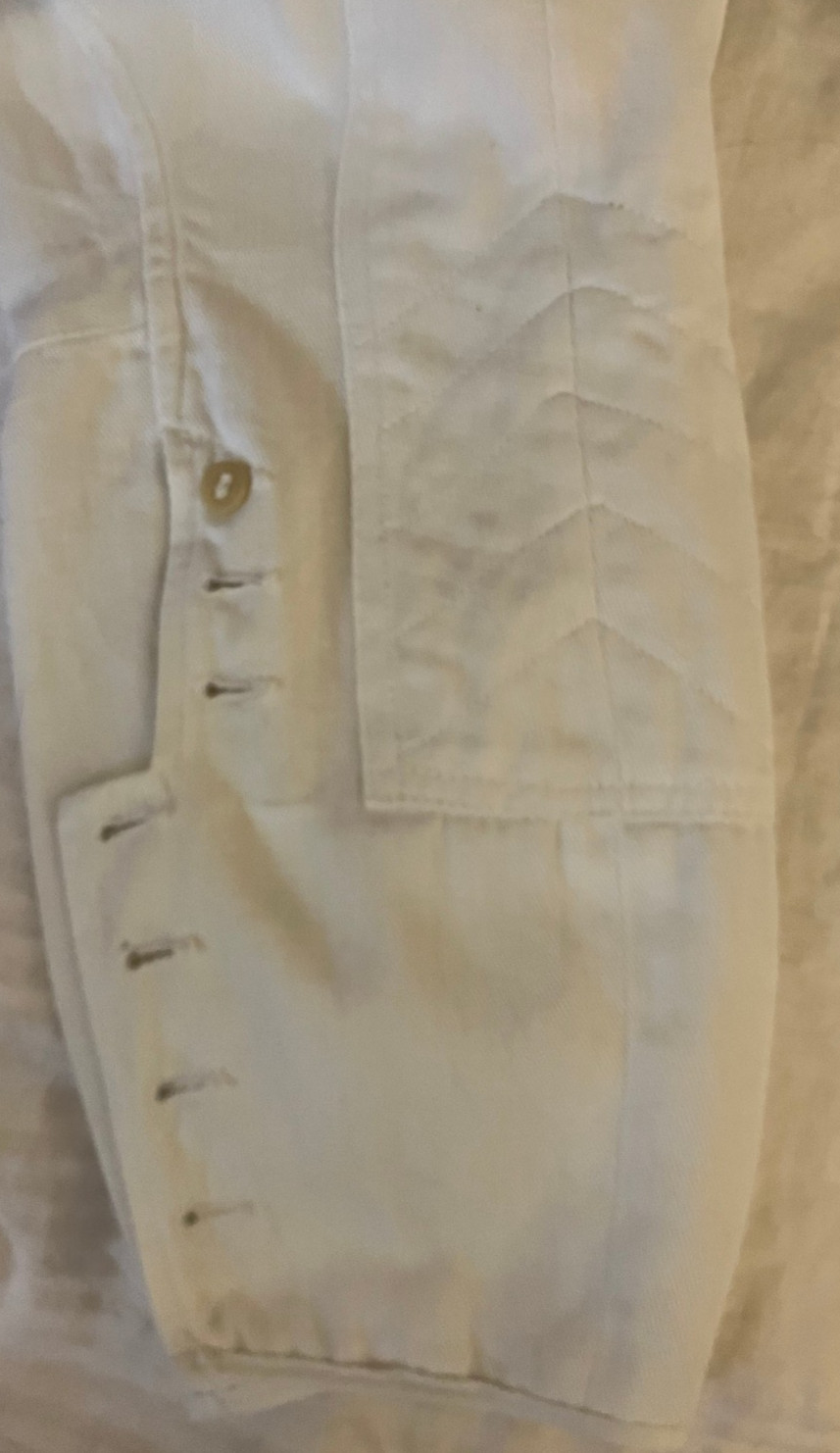 Antique white linen Riding Suit habit Jodhpurs M/L from Main Line estate 1920s