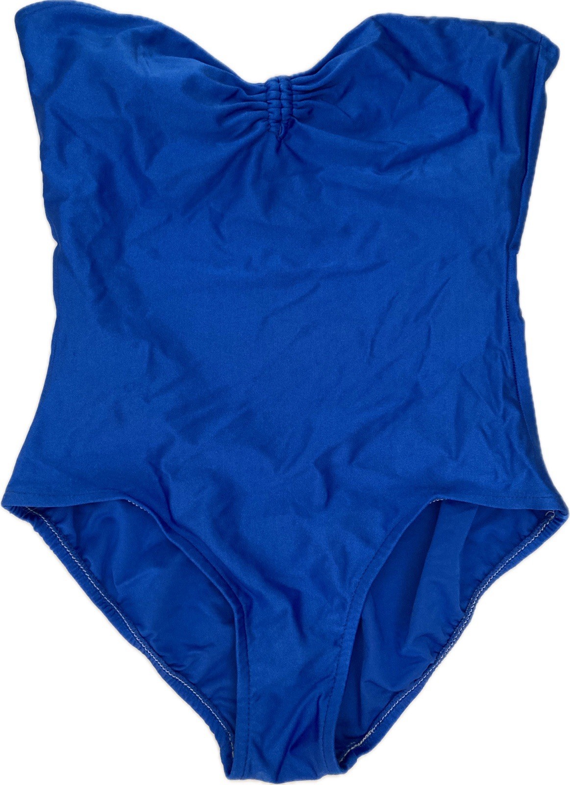 Royal Blue Strapless Stretch Swimsuit Bathing Suit Gottex Size 12