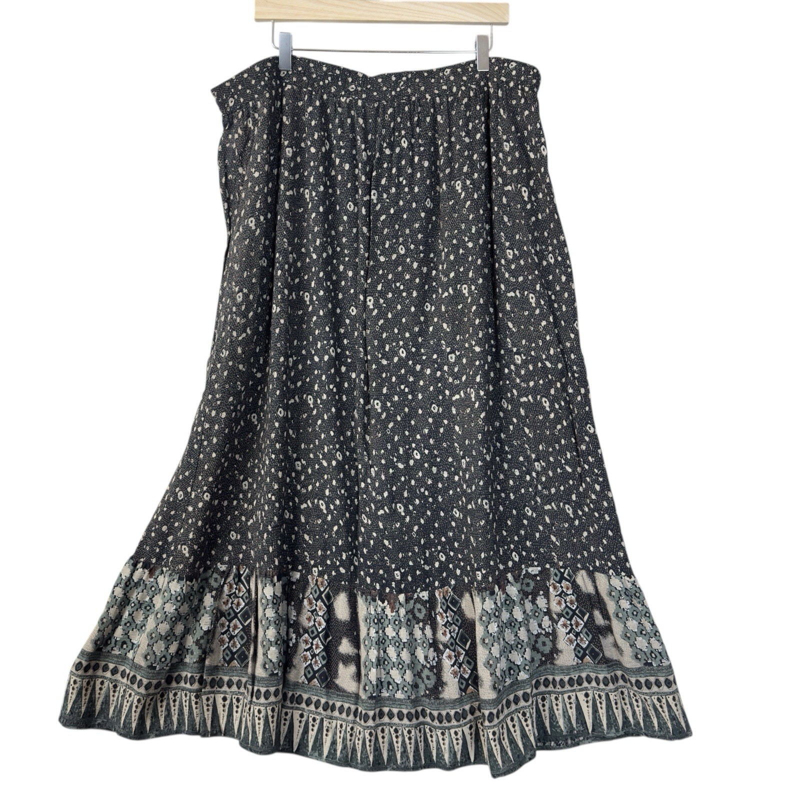Vintage Tunic And Skirt Set Art To Wear Lagenlook Boho Peasant MG Plus Size 26W