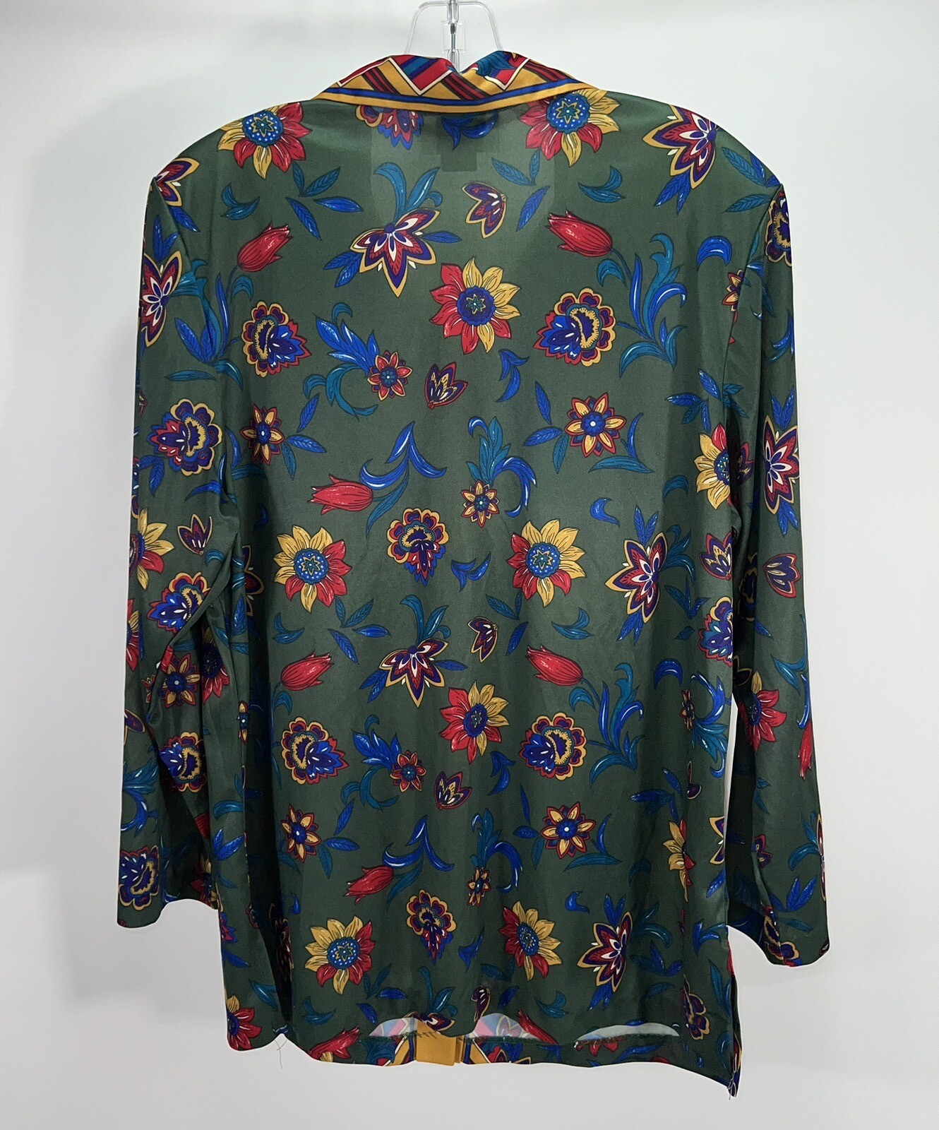 VTG 1960s VERA NEUMANN FLOWER POWER BLOUSE MOD DISCO GROOVY BOHO HIPPIE RETRO