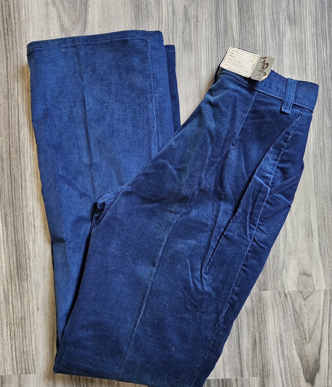 NWT 1980s Women’s Blue March 1 Corduroy Pants High Waisted Mom Jeans 29×32 VTG