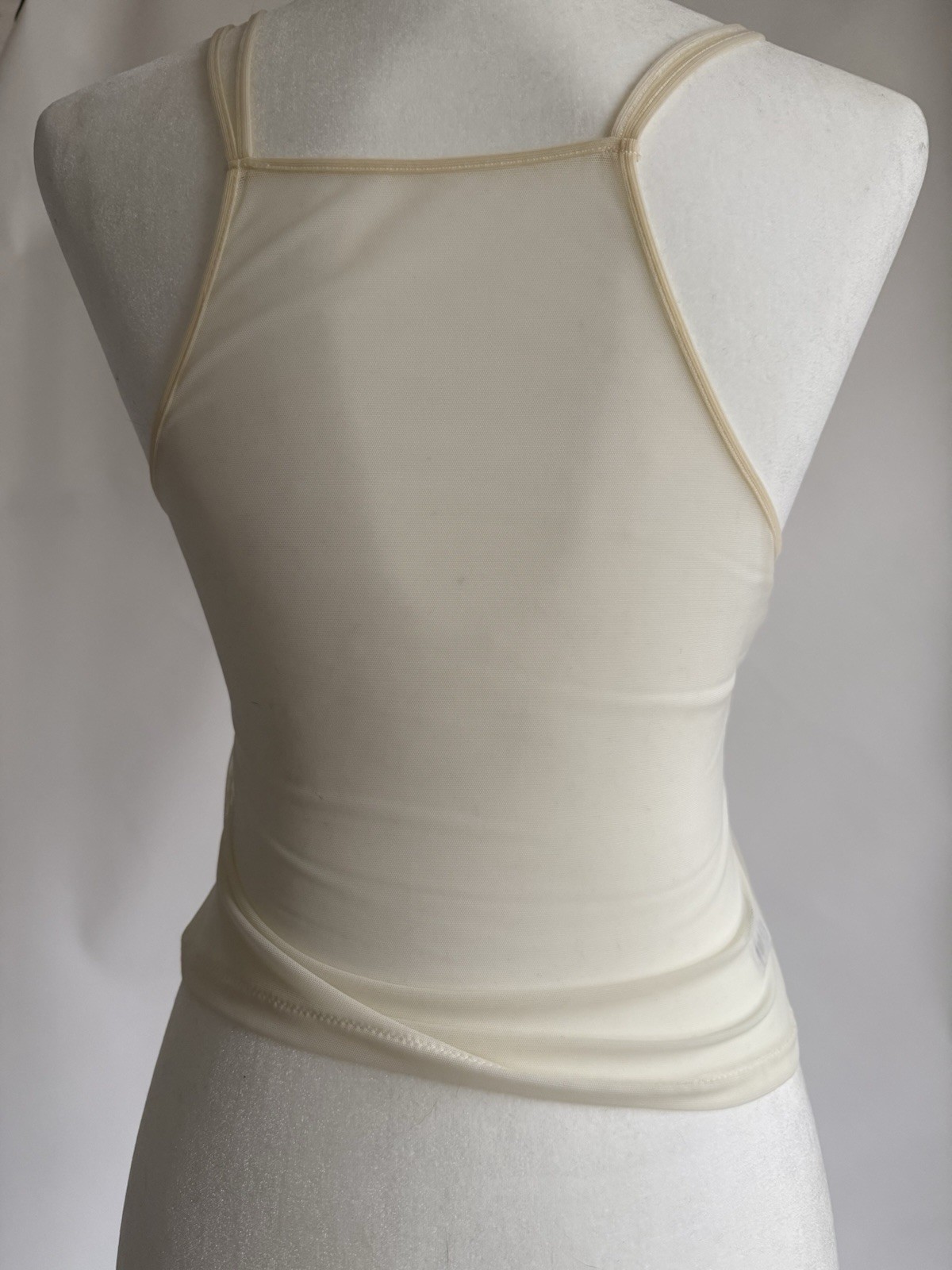 La Perla Sheer Ivory Nude Embroidered Camisole Sz Small 2 Vintage Rare!