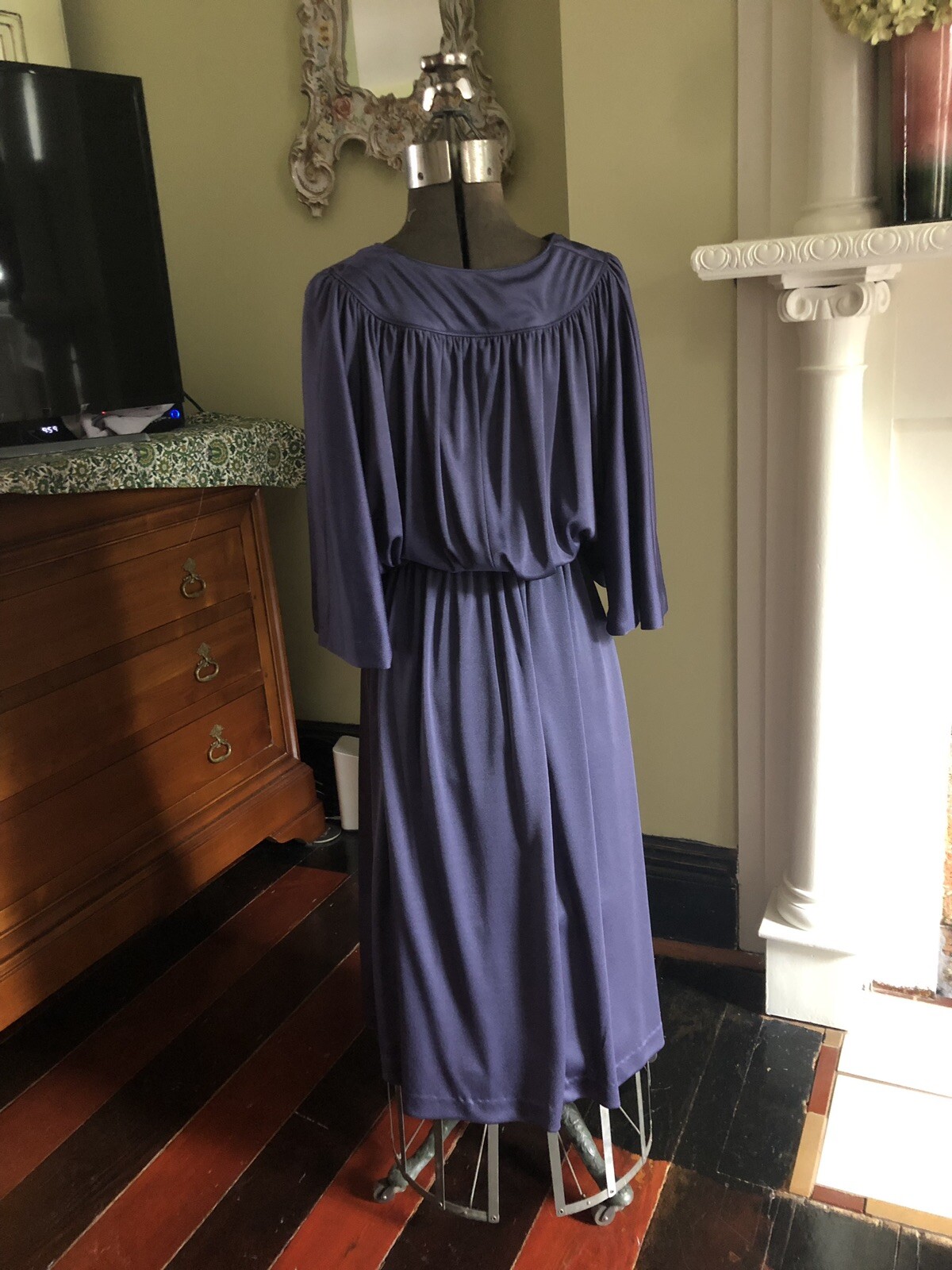 Vintage 1970s Joy Stevens Of California Purple Dress