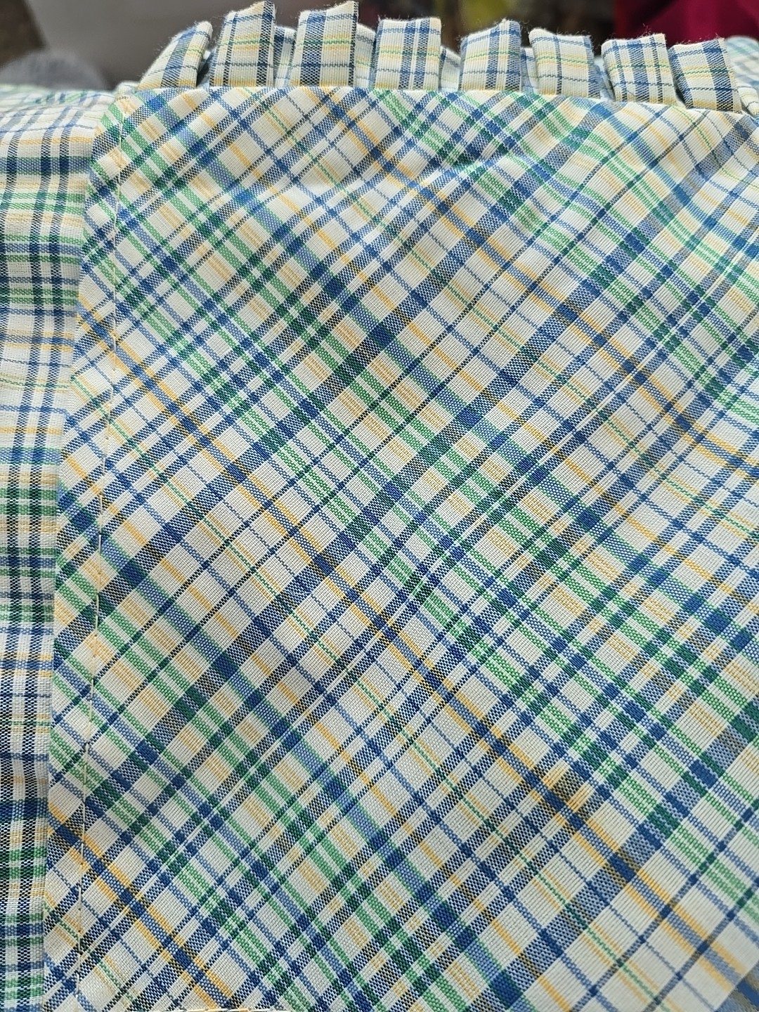 Vintage Sears Fashions Sz 16 Womens Plaid House Dress USA 60’s