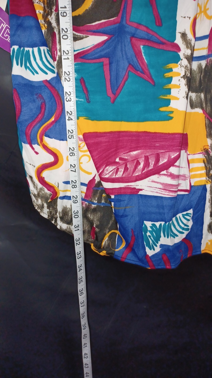 Vintage Top Notch Button up colorful Unique short Sleeve Top 18 Blouse NWT shirt