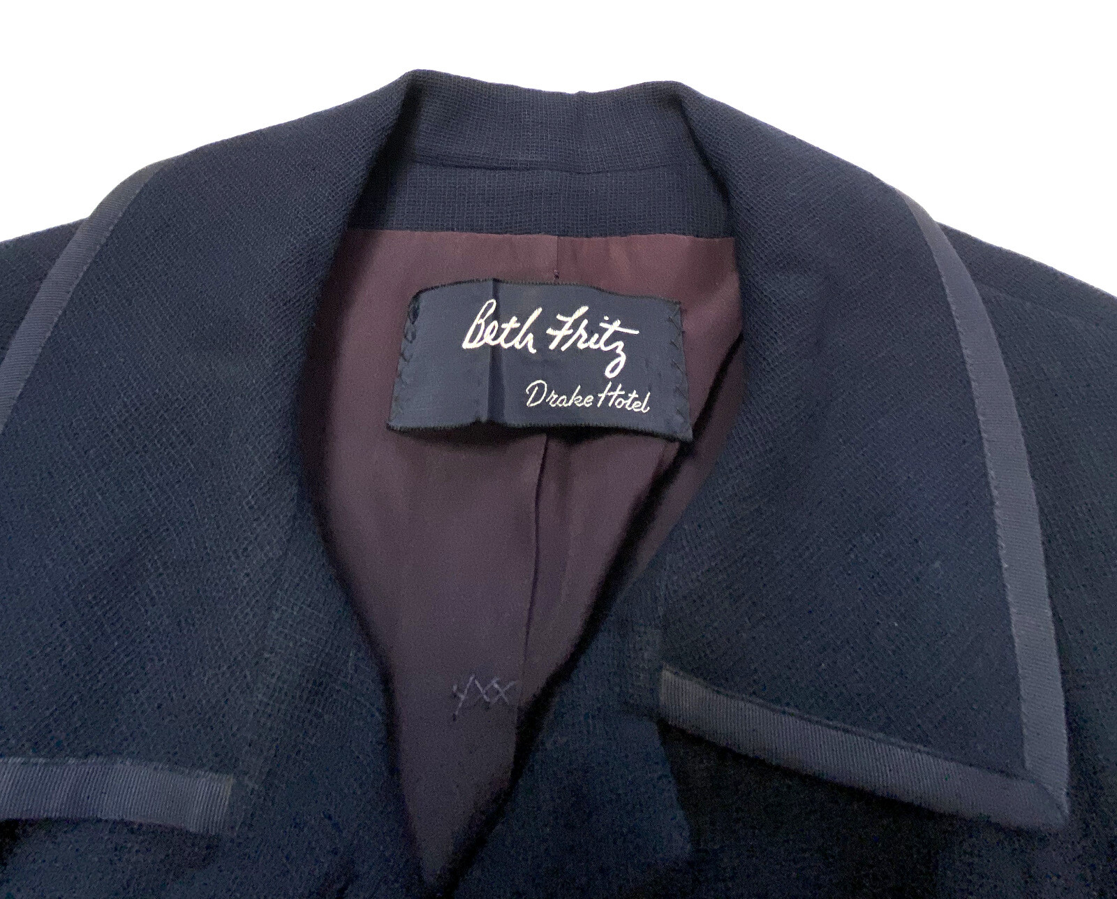 Vintage Important 30s Drake Hotel Chicago Server Uniform Blazer Jacket Rare ooak