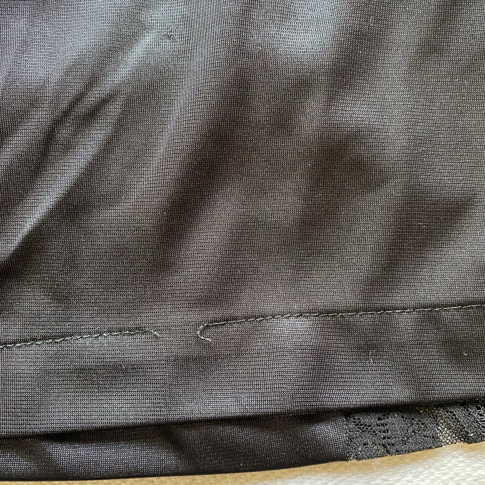Vintage Vincent Black Lace Slip Skirt. Whimsygoth. Boho Goth. Size Medium.