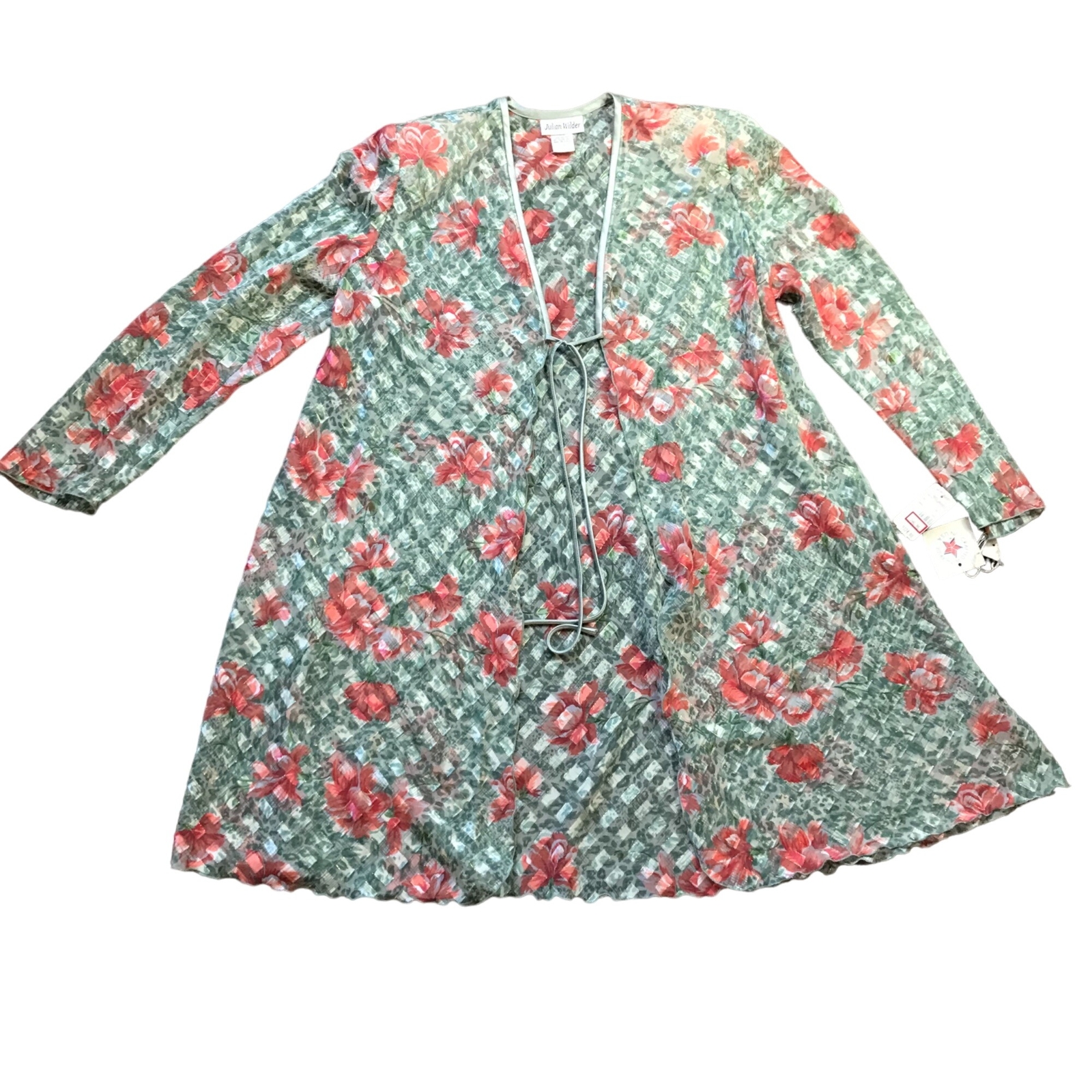 Vintage Julian Wilder Deadstock Sheer Cardigan Women’s 8 Lord & Taylor USA NEW