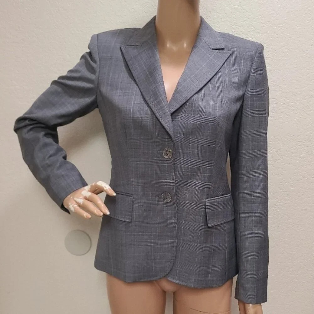 VINTAGE PIERRE CARDIN PARIS TAILORED FITTED BLAZER JACKET HANDSTITCHED sz 36
