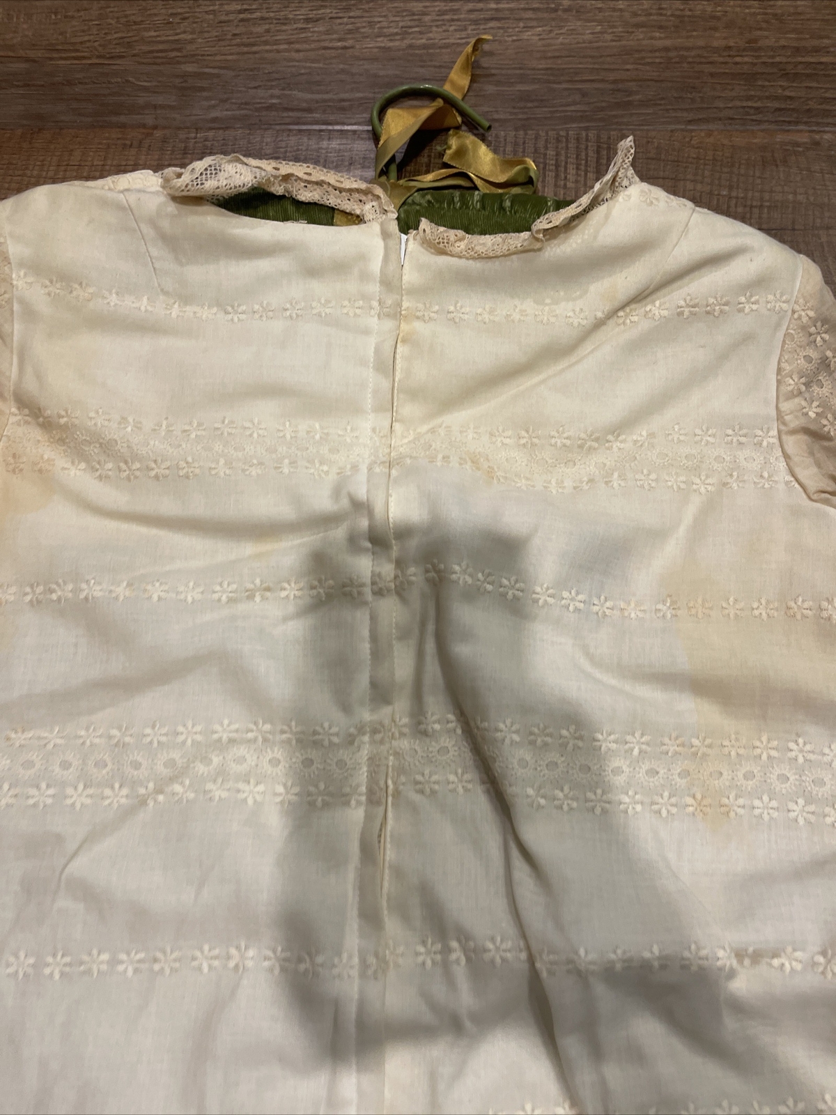 Antique Lace Dress Petites By Suzy Sz 11 Poor Condition Stained