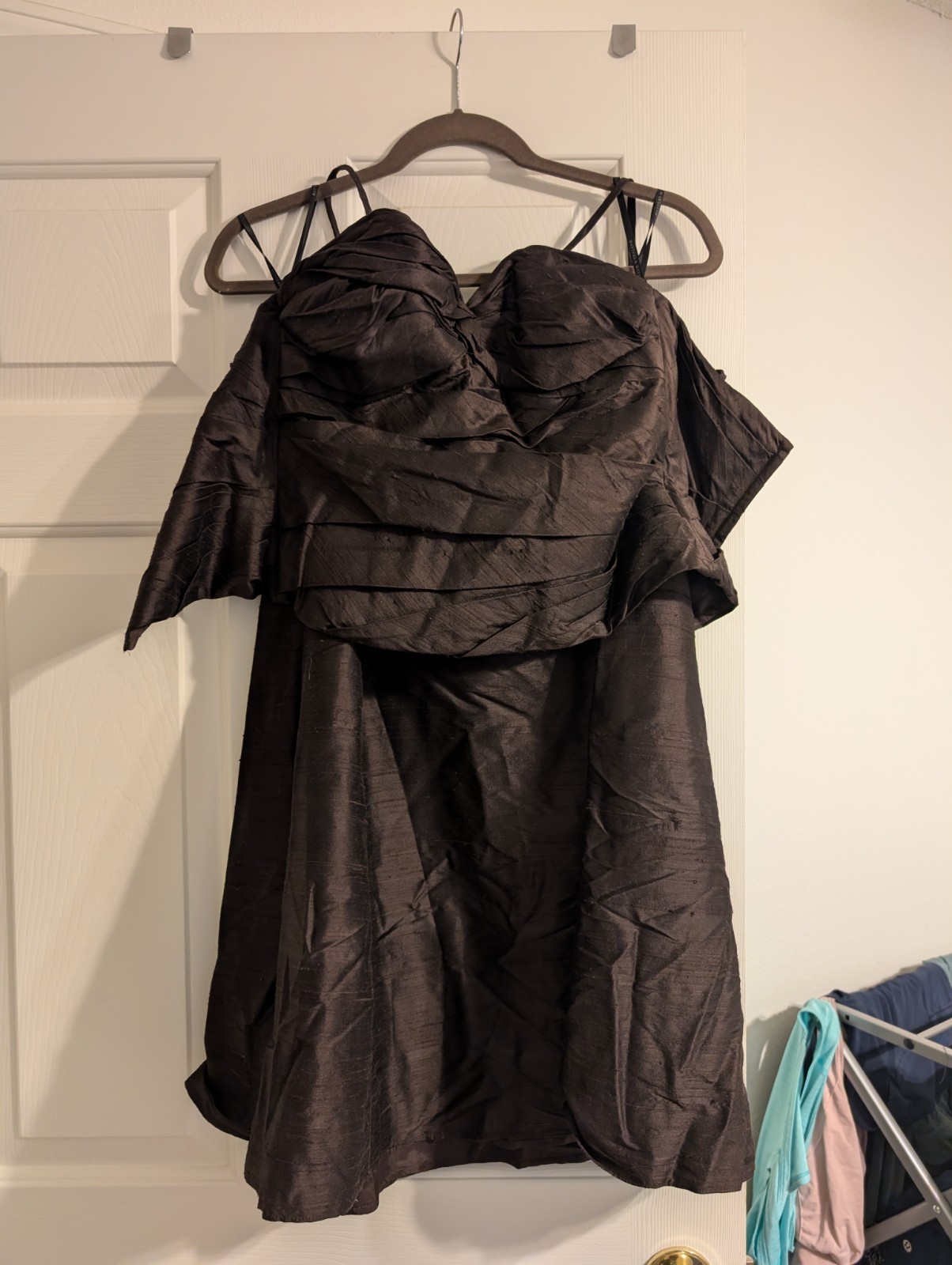 Vintage Watters & Watters Brown Two Piece 100% Silk Women’s Formal Dress
