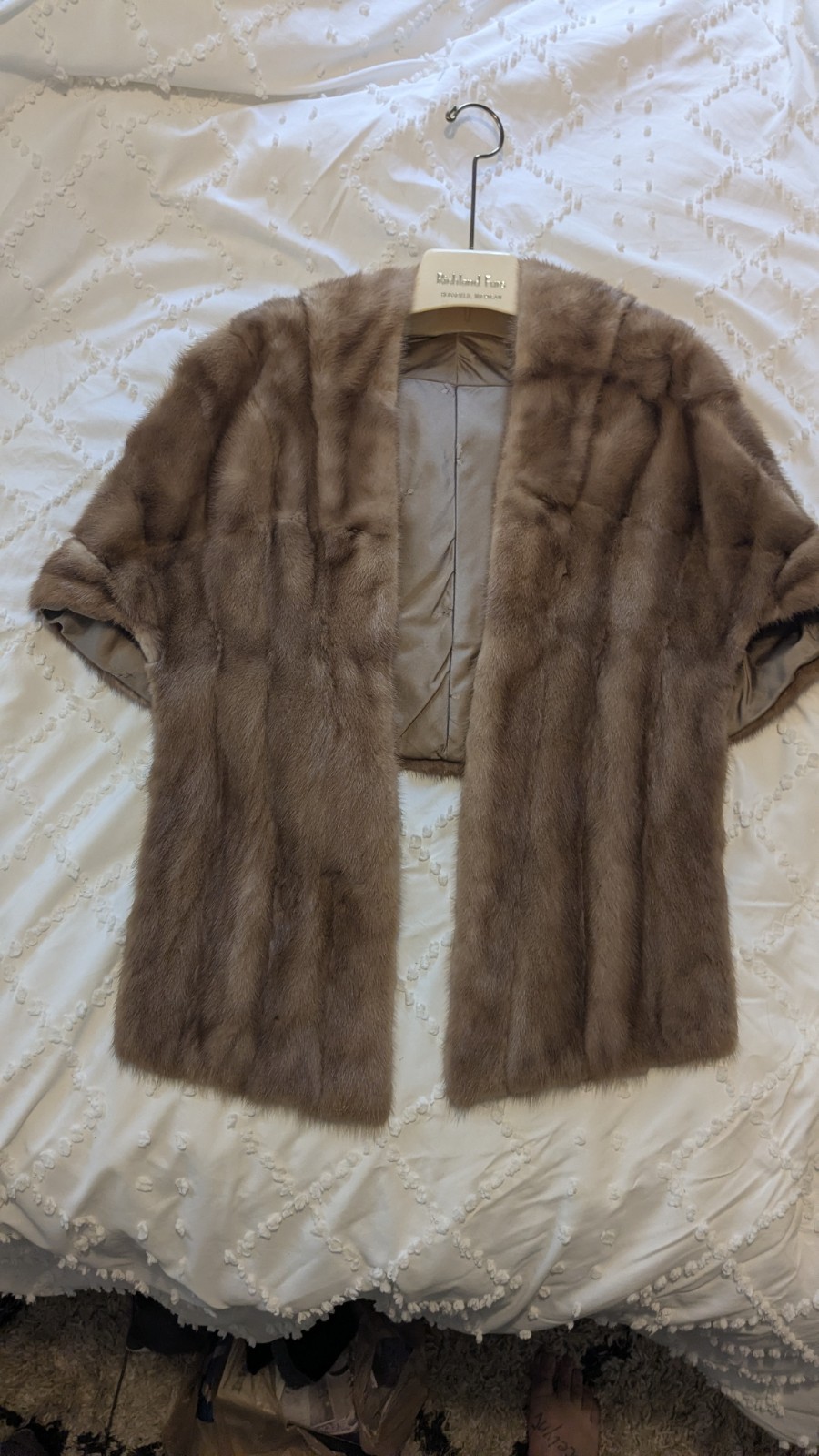 Genuine Vintage Mink Fur Wrap Stole Autumn Haze Richland Furs Needs Repair