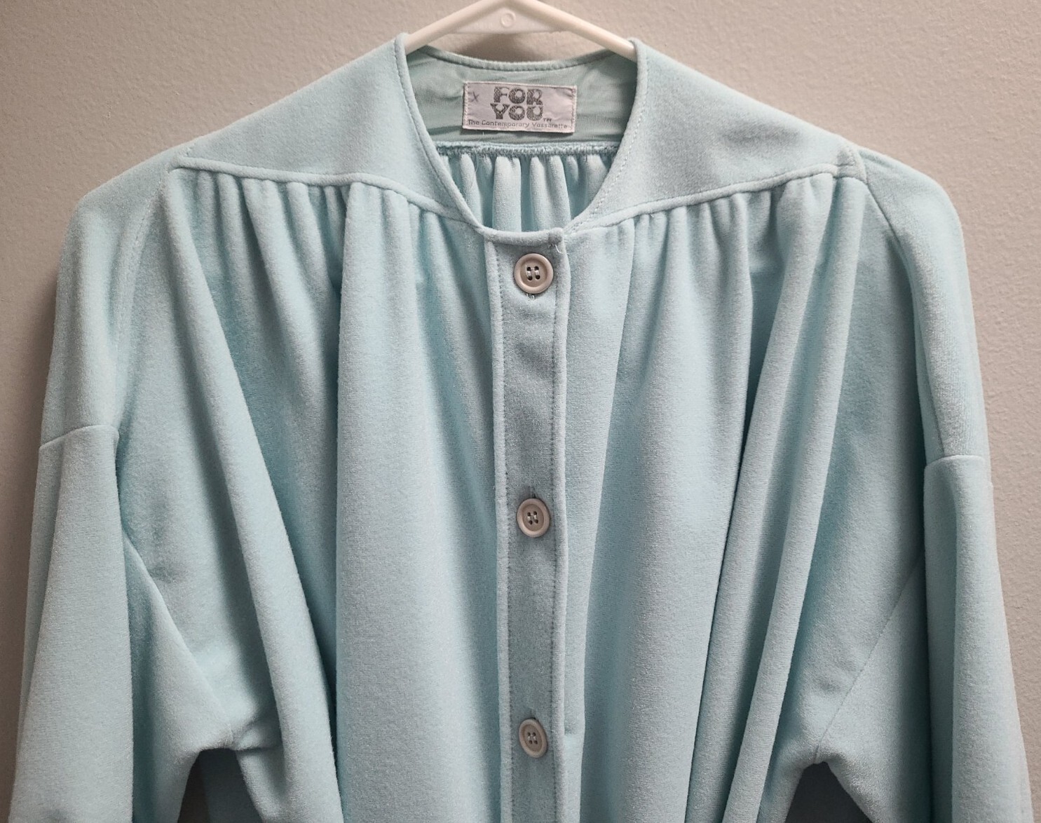 Vintage Robe Dressing Gown Housecoat Blue Tags Vassarette For You S M