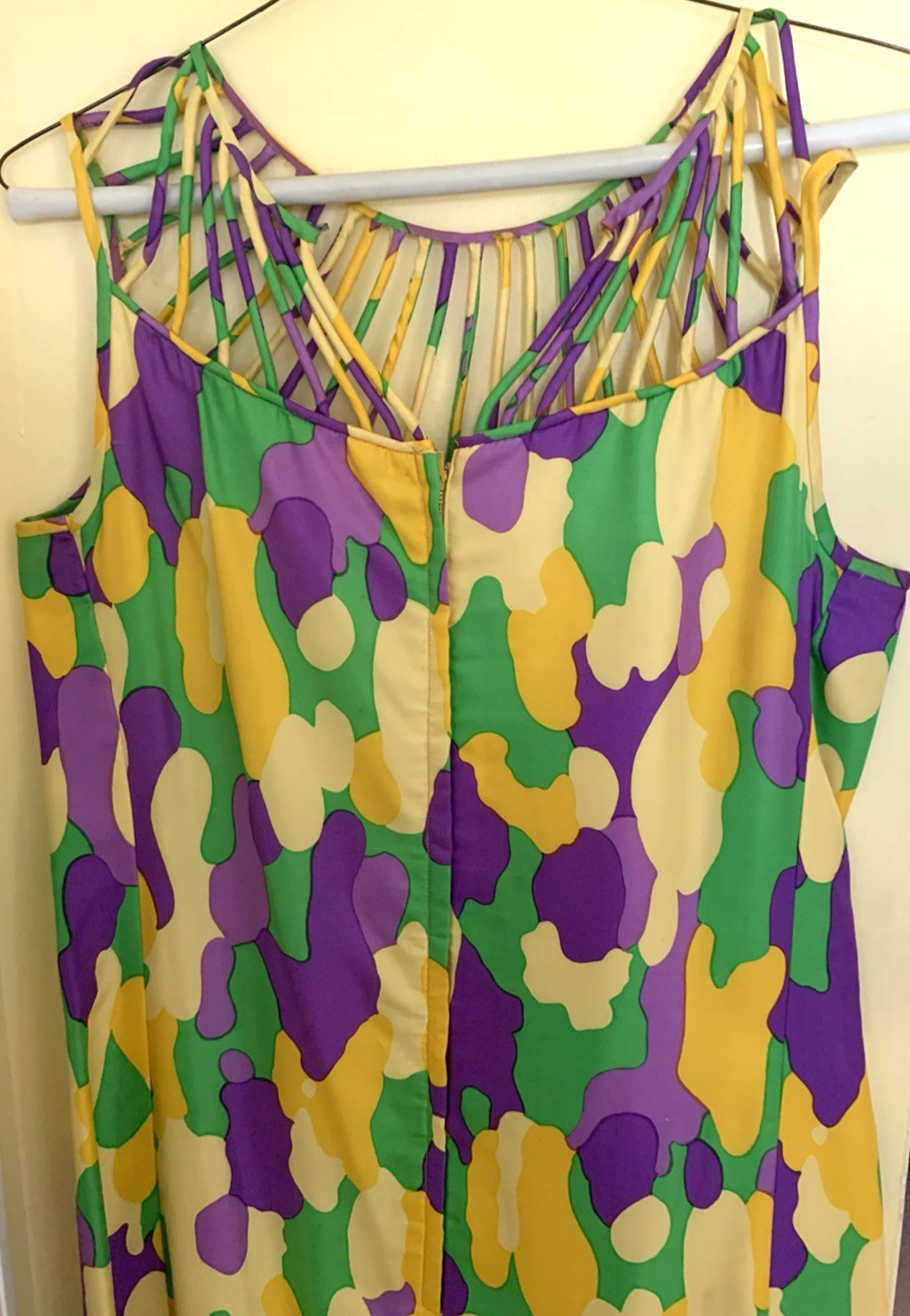 Vintage Lilly Pulitzer Silk Cotton Shift Dress Woven Lattice Neckline Sz 12