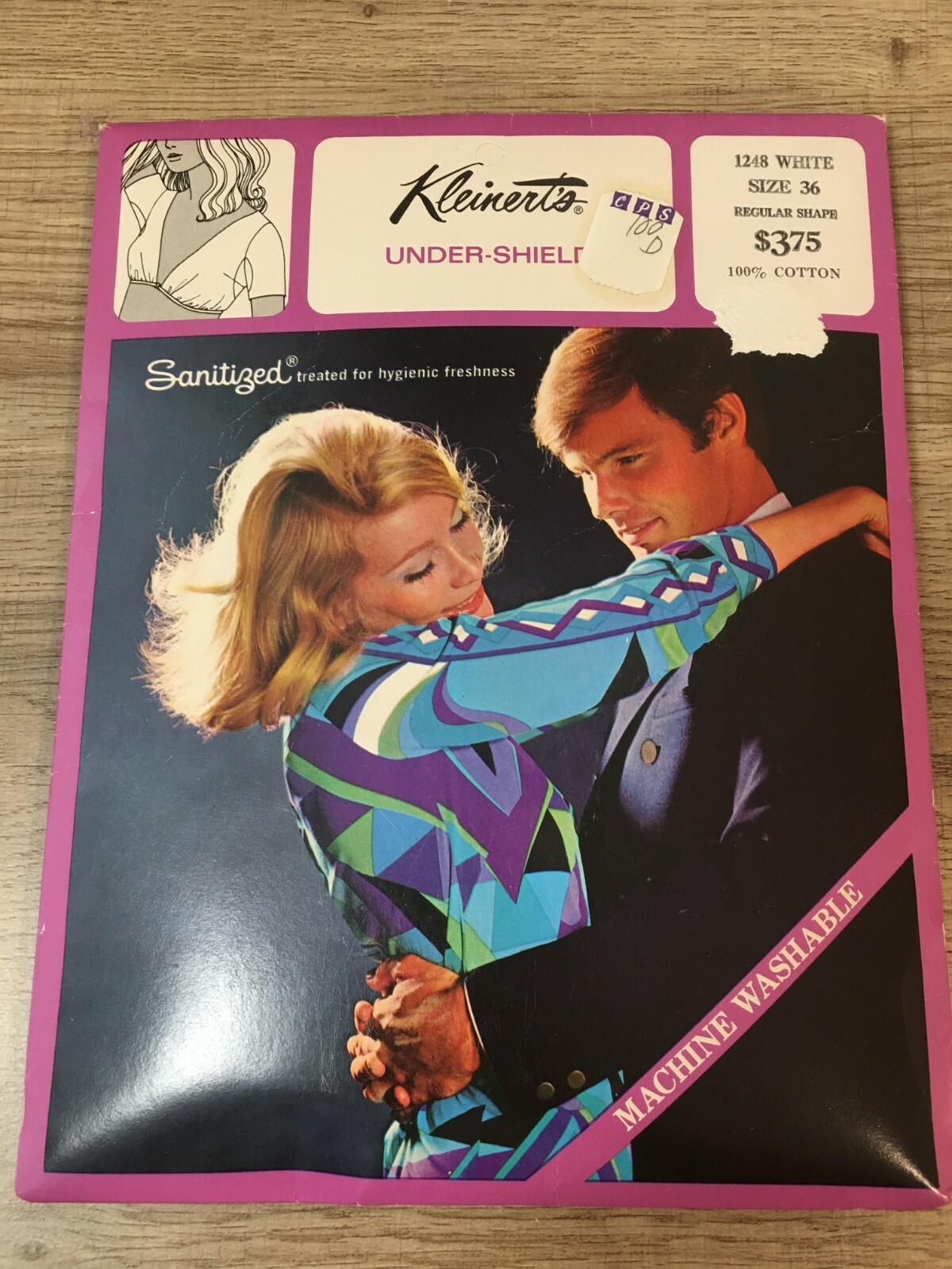 Vintage KLEINERT’S Under Shield Lingerie White Size 36- New old stock