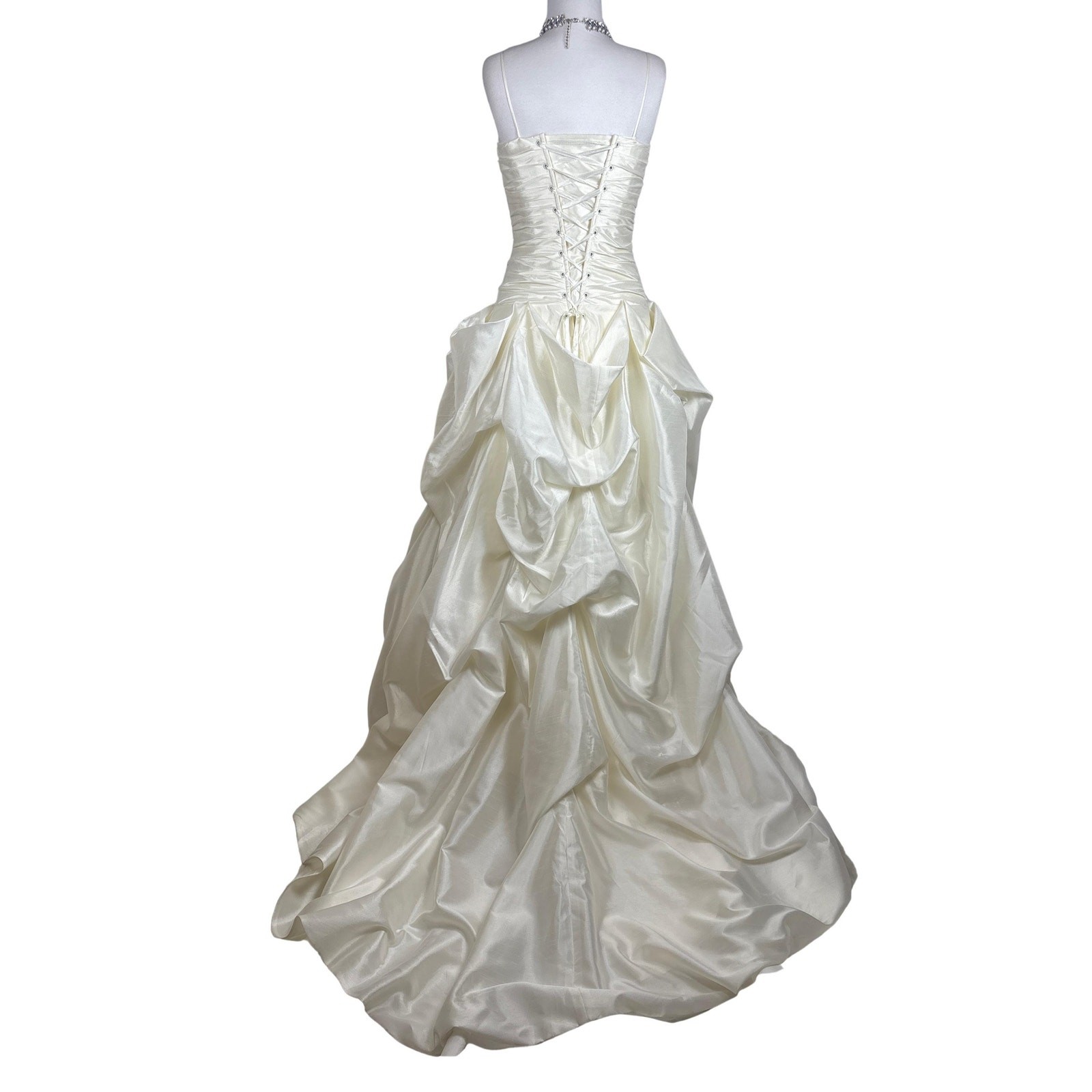 Vintage Romantic Wedding Dress With Veil Ivory Corset Bridal Gown Lace Fairycore