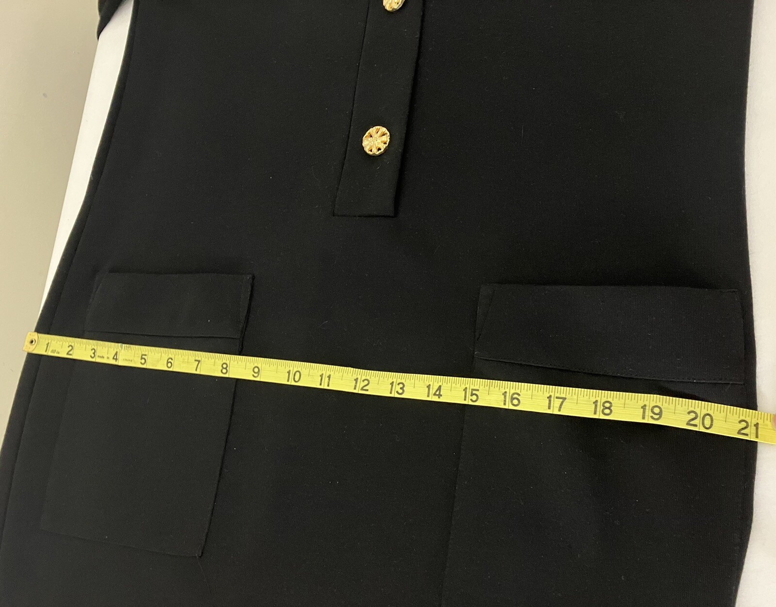 Vtg 80s Anastasia Pocket Front Little Black Dress Women’s Sz 10 Made in USA