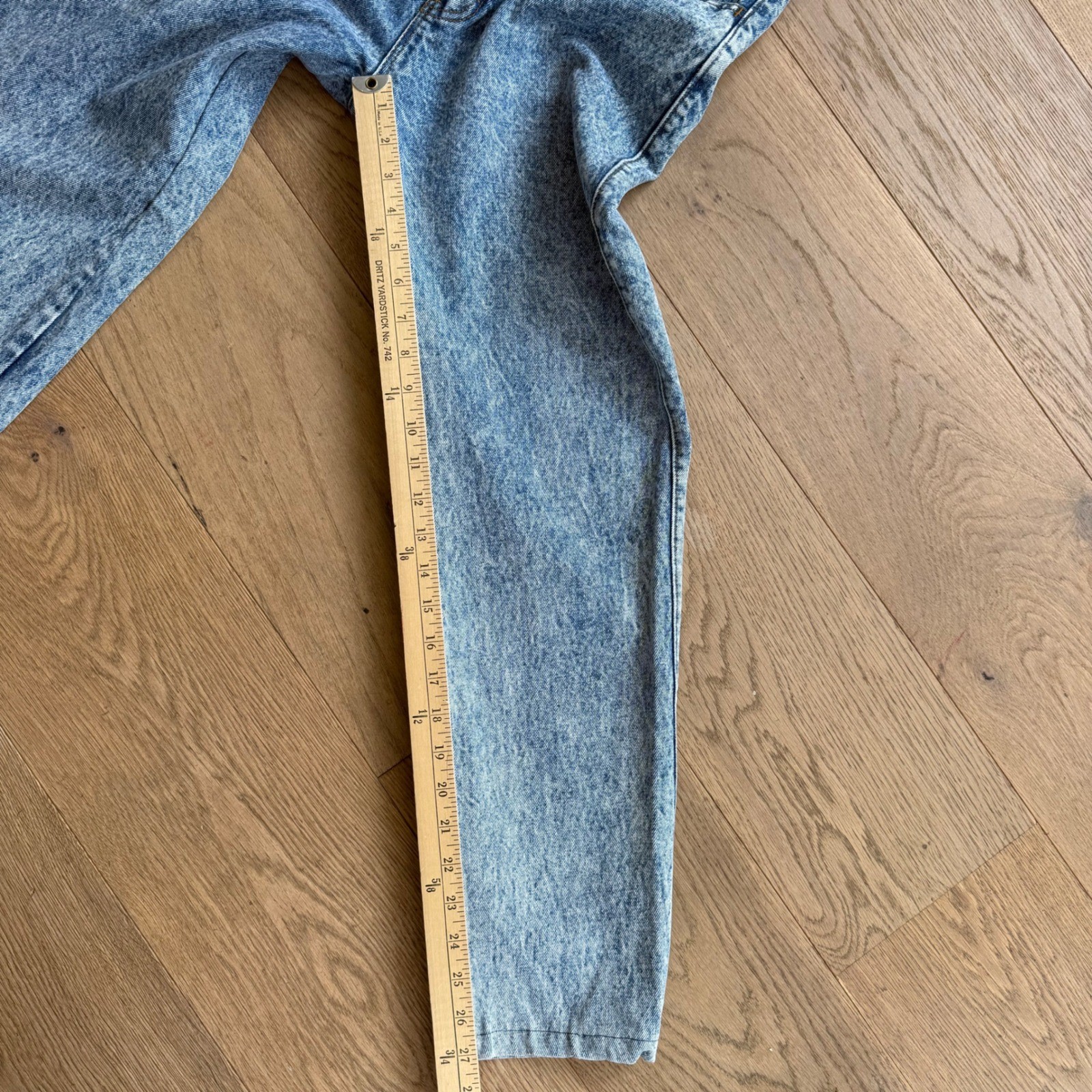 Vintage Jordache Gold High Waisted Acid Wash Tapered Jeans Womens 13/14 Blue