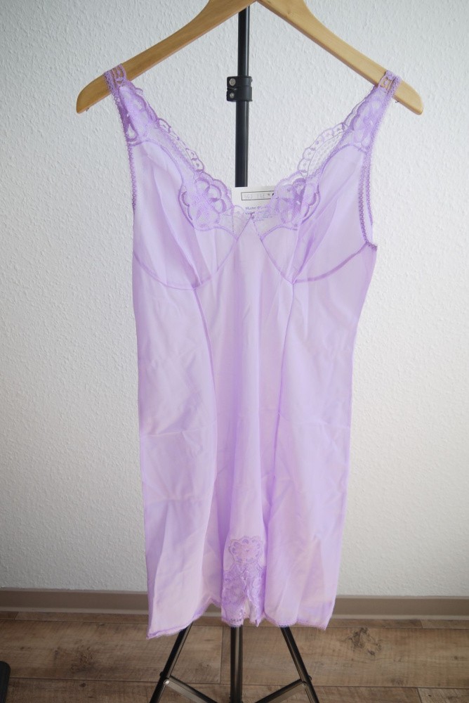 Negligee GDR women VEB knitted fashion vintage nightgown underskirt underskirt