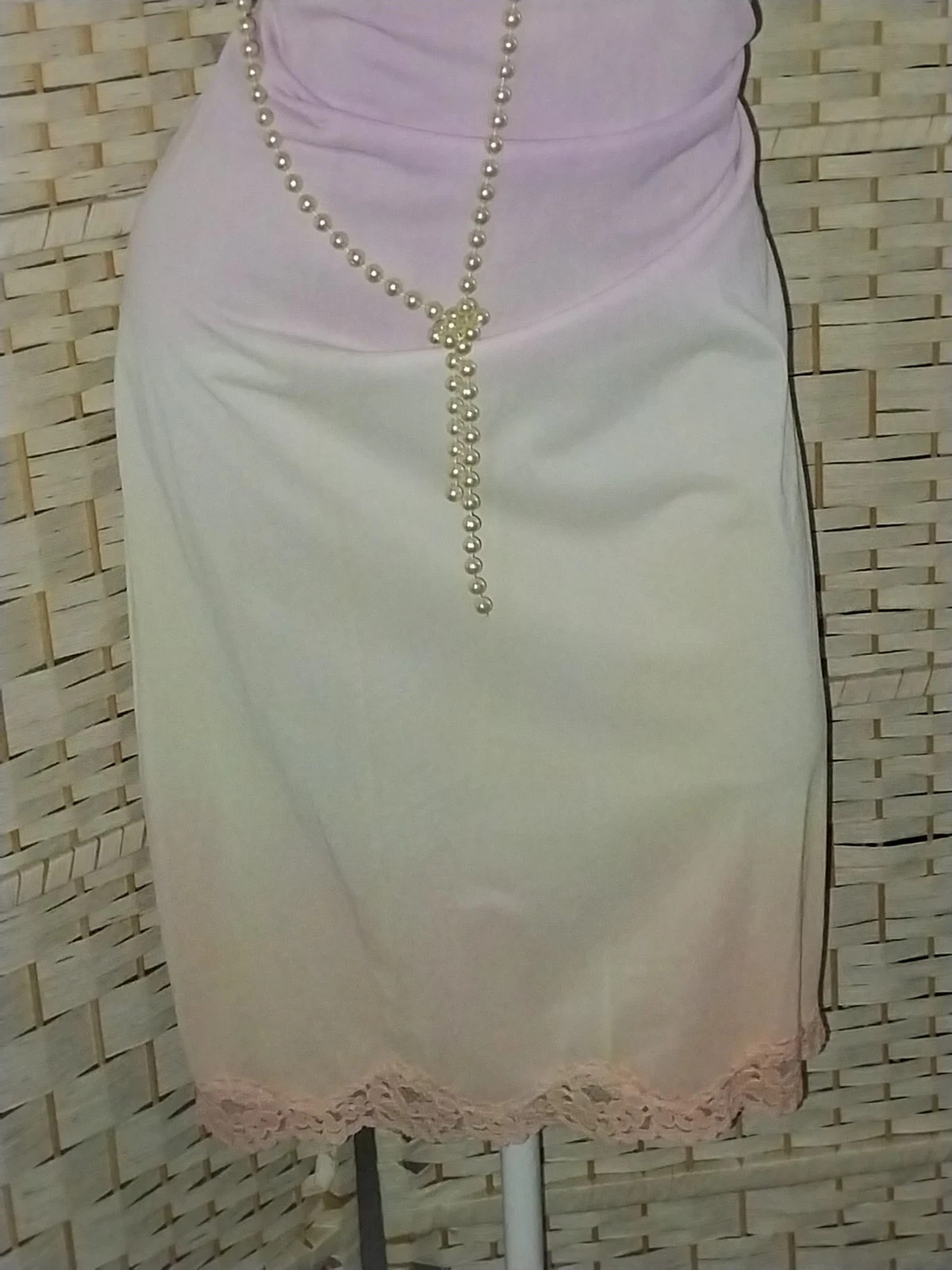VTG Silky DRESS SLIP Ombre Arianna PURPLE Pin Up Nightgown Hippy Dress 38