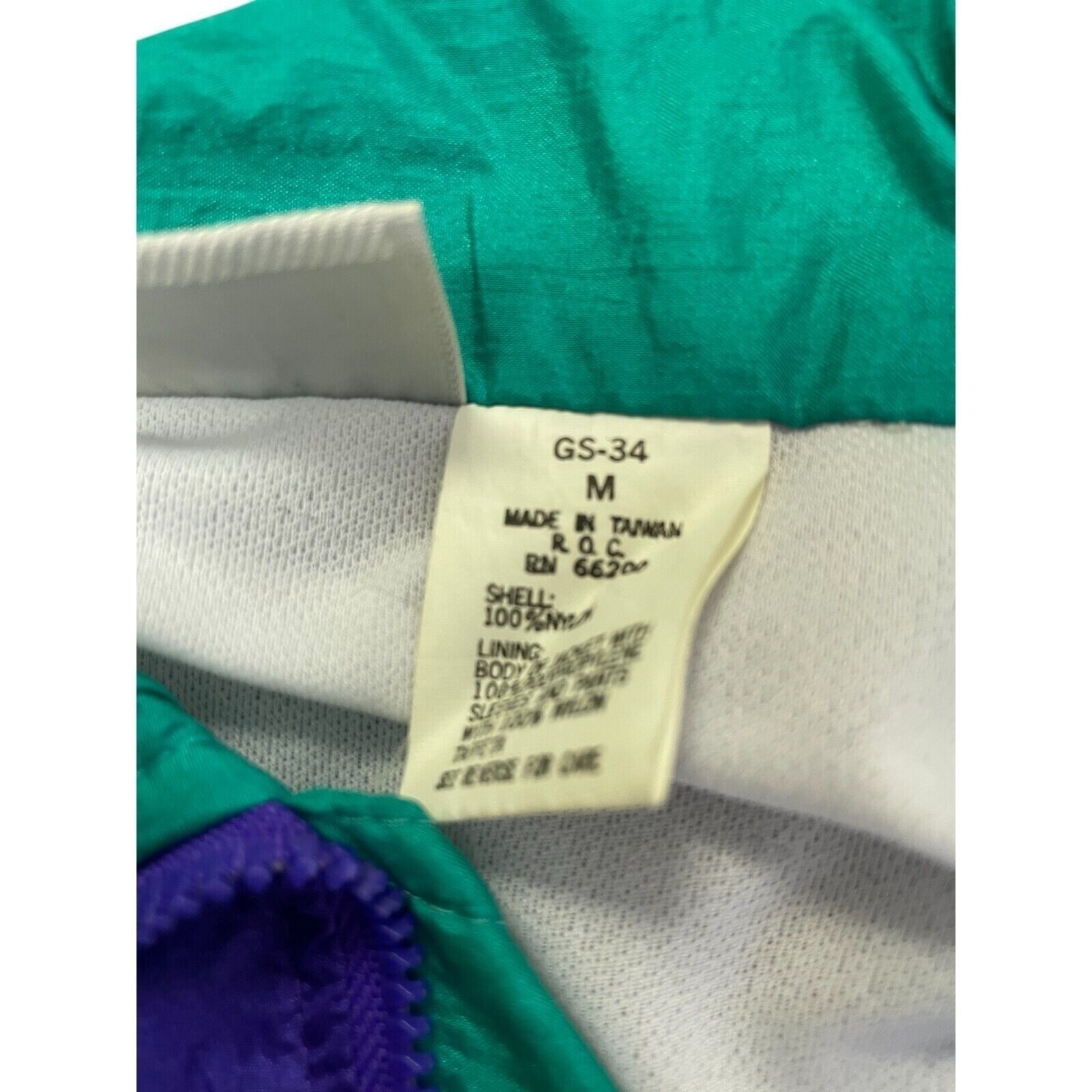 Vtg Colorblock Windbreaker Tracksuit Teal Yellow Med Asics Women’s Jacket Pants