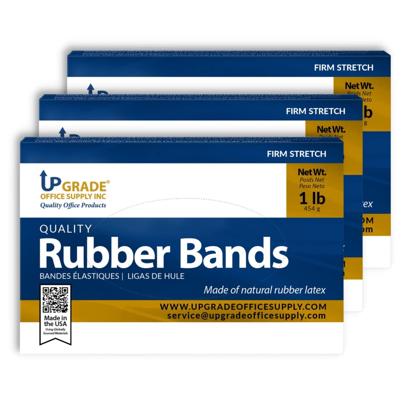 UPG Rubber Bands Size 117B 7″x1/8″ – 3 Pack (600 Bands Total)
