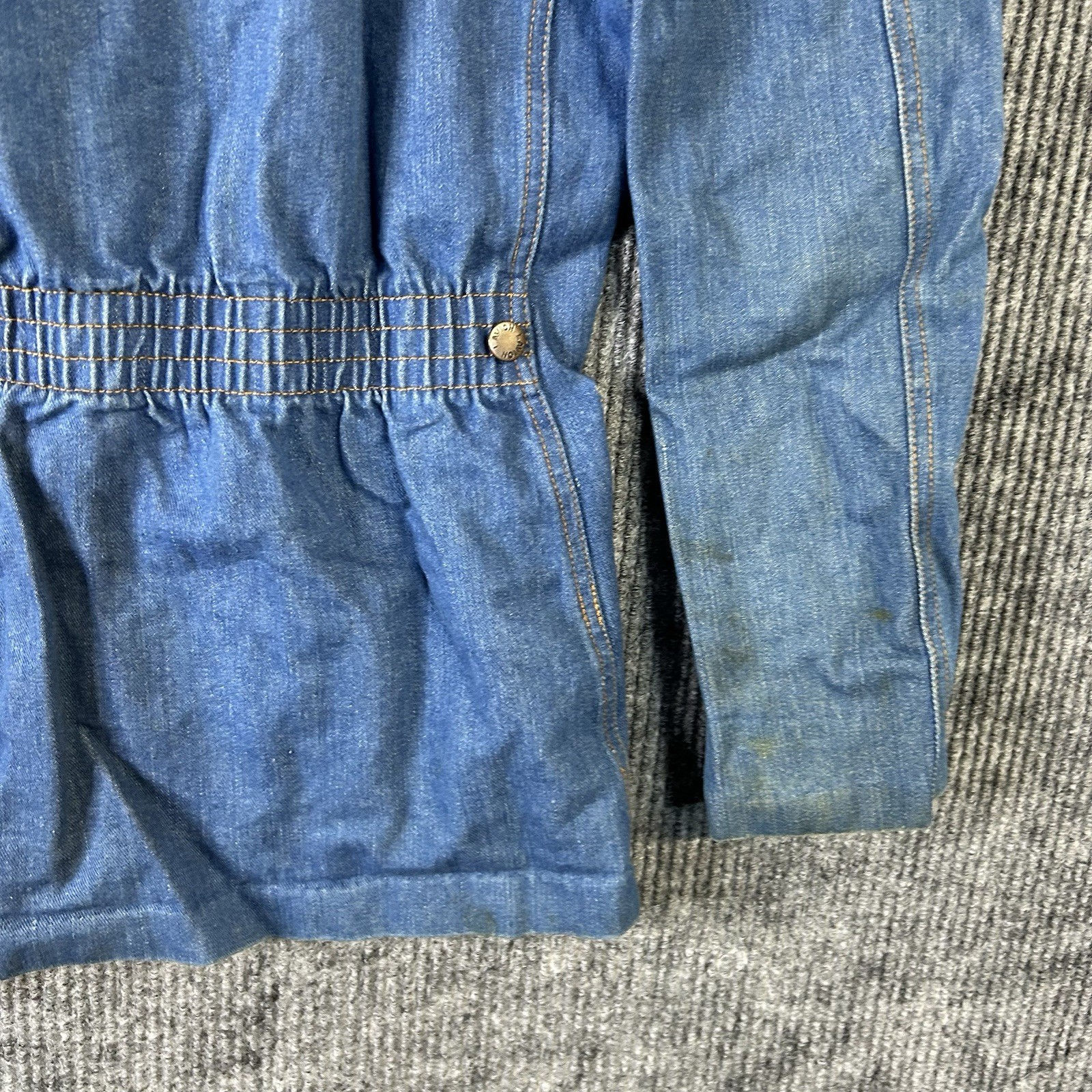 Vintage Denim Blazer Jean Jacket Women’s Medium Button Front Western Classic