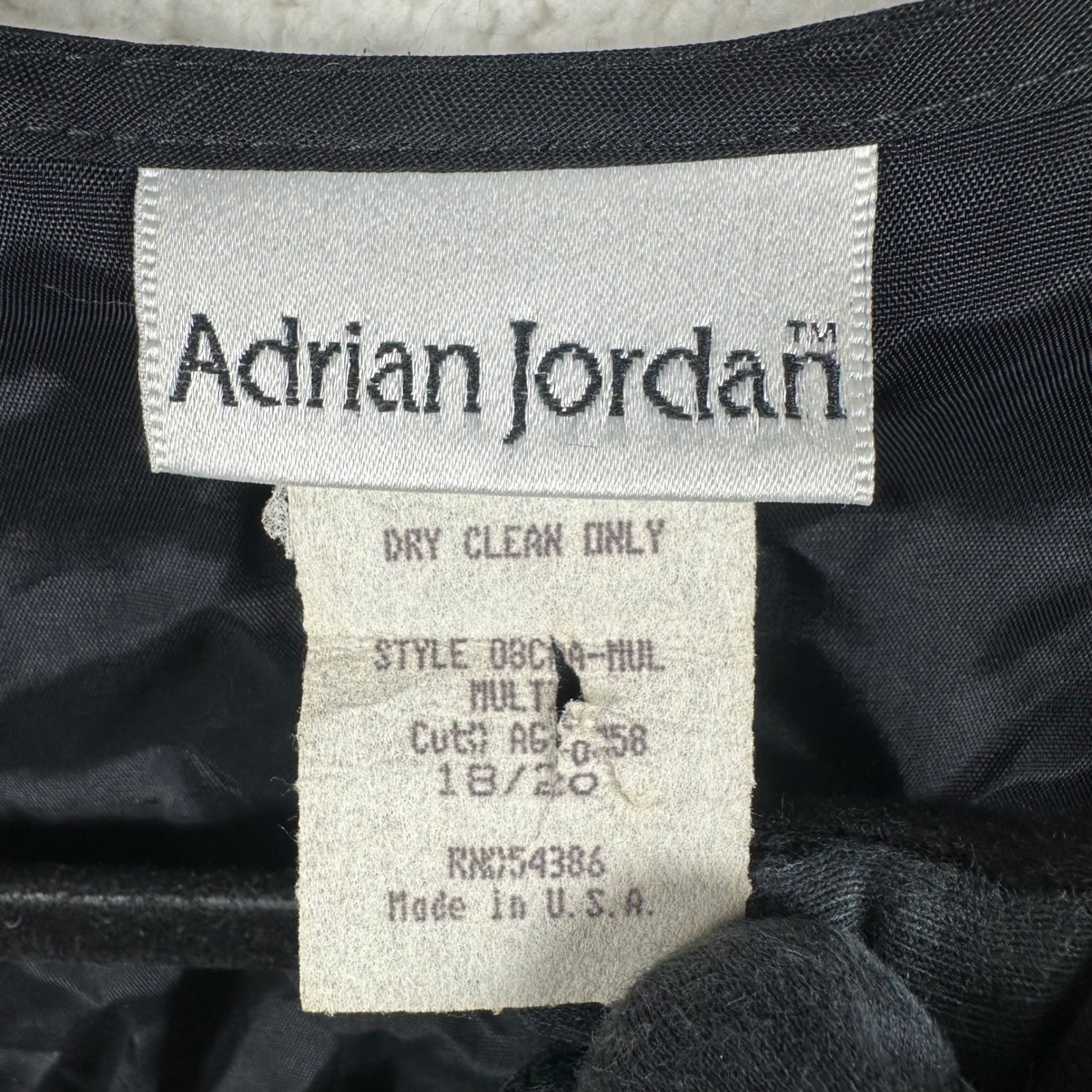 Vtg Adrian Jordan Patchwork Vest Womens 18/20 Velvet Lace Floral Boho Whimsigoth