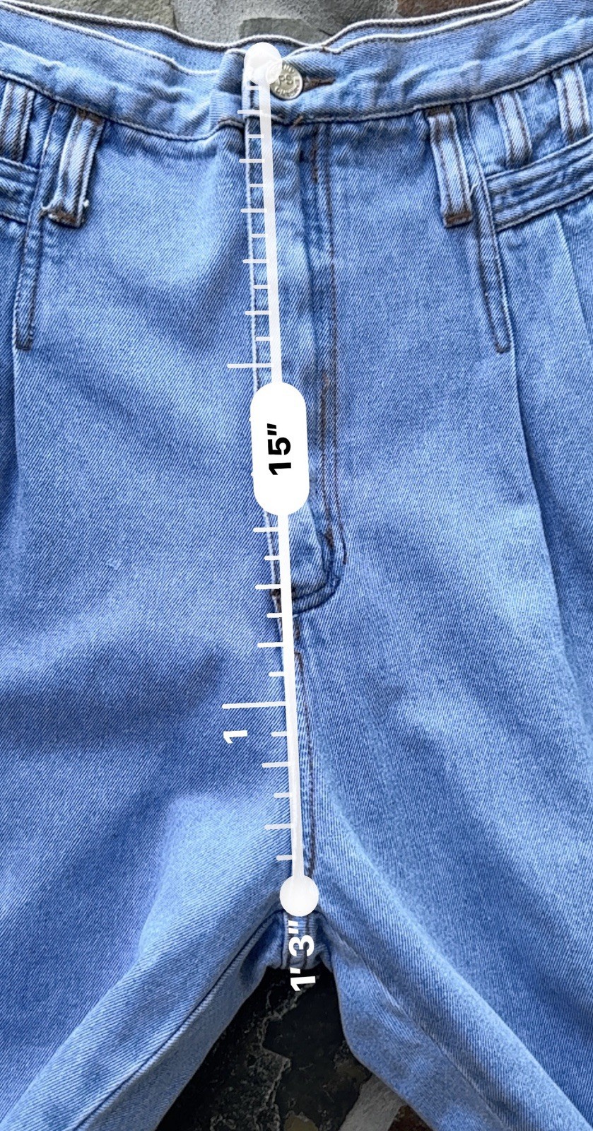 Vintage PS Gitano Hi Waisted Pleated Front Mom Jeans size 16R
