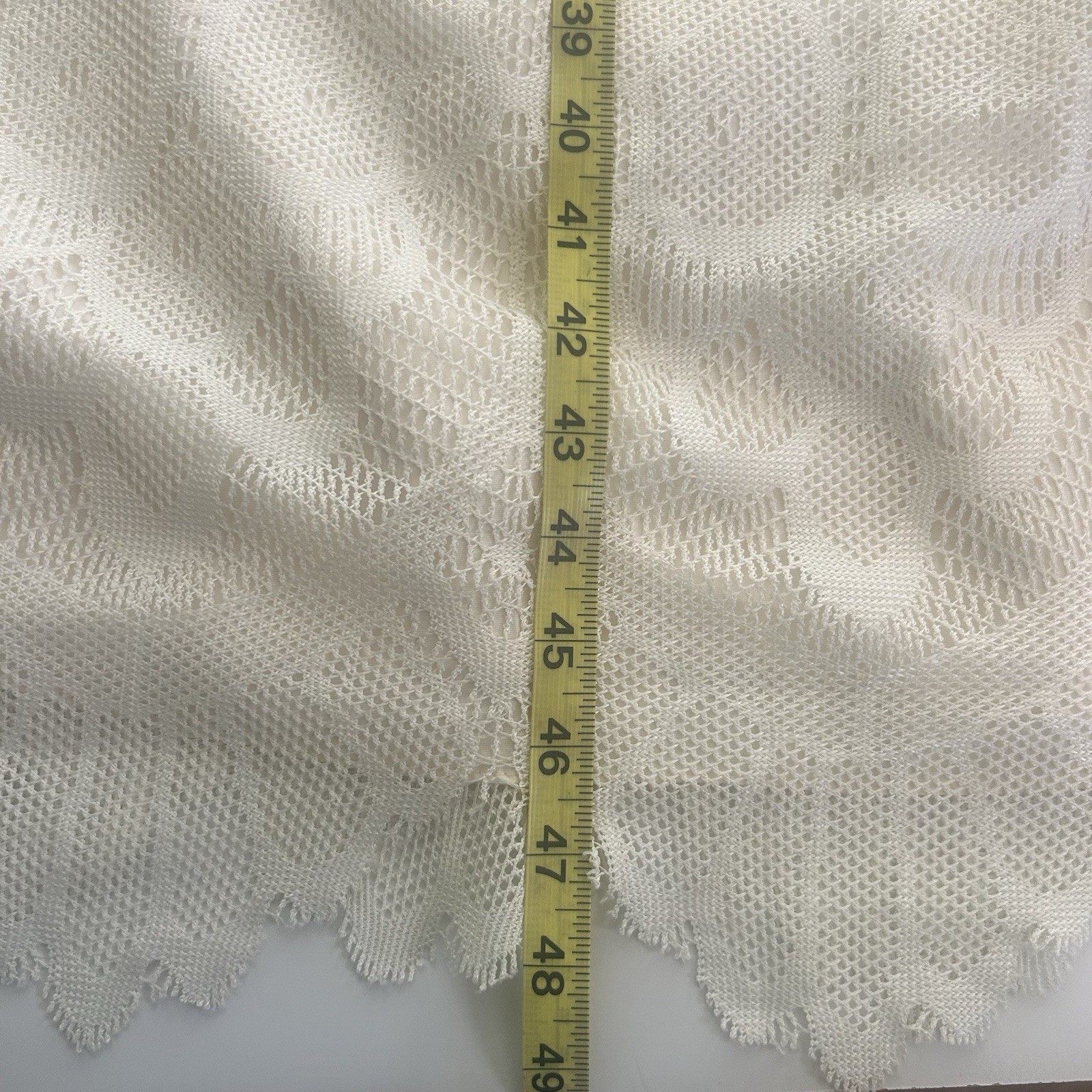 Vintage Dress Party Prom White Lace Wedding Tea Dress FLAWED Sz 5/6 Cap Sleeve