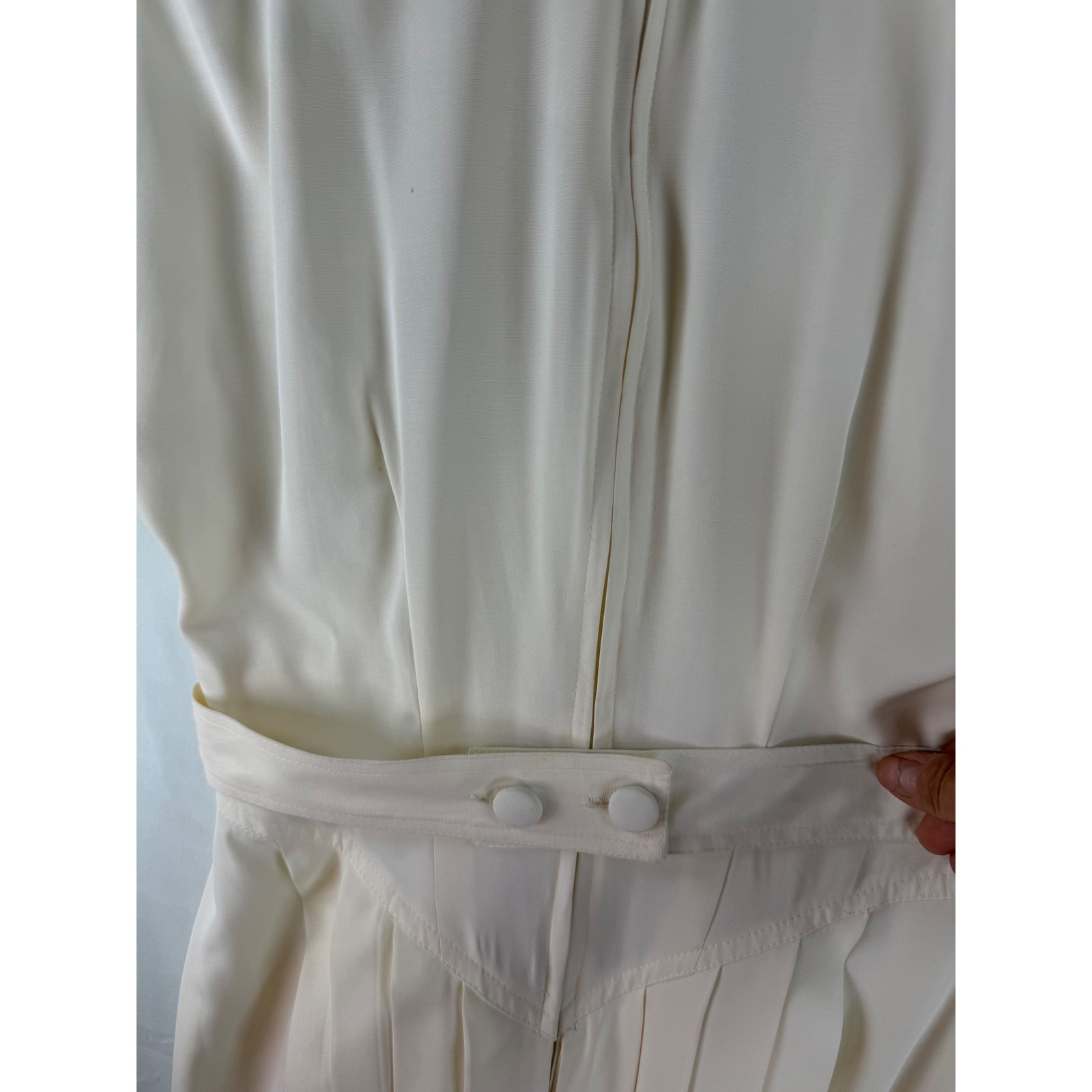 Miss Ashlee California Vintage Cream Soutache Embroidered Midi Dress Size 8