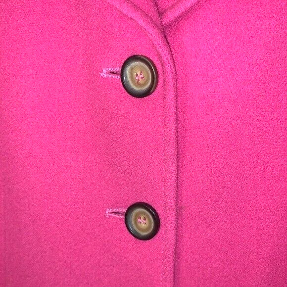 Vintage Harve Benard by Benard Holtzman Pink Wool Blazer Dress Suit Jacket Sz 6