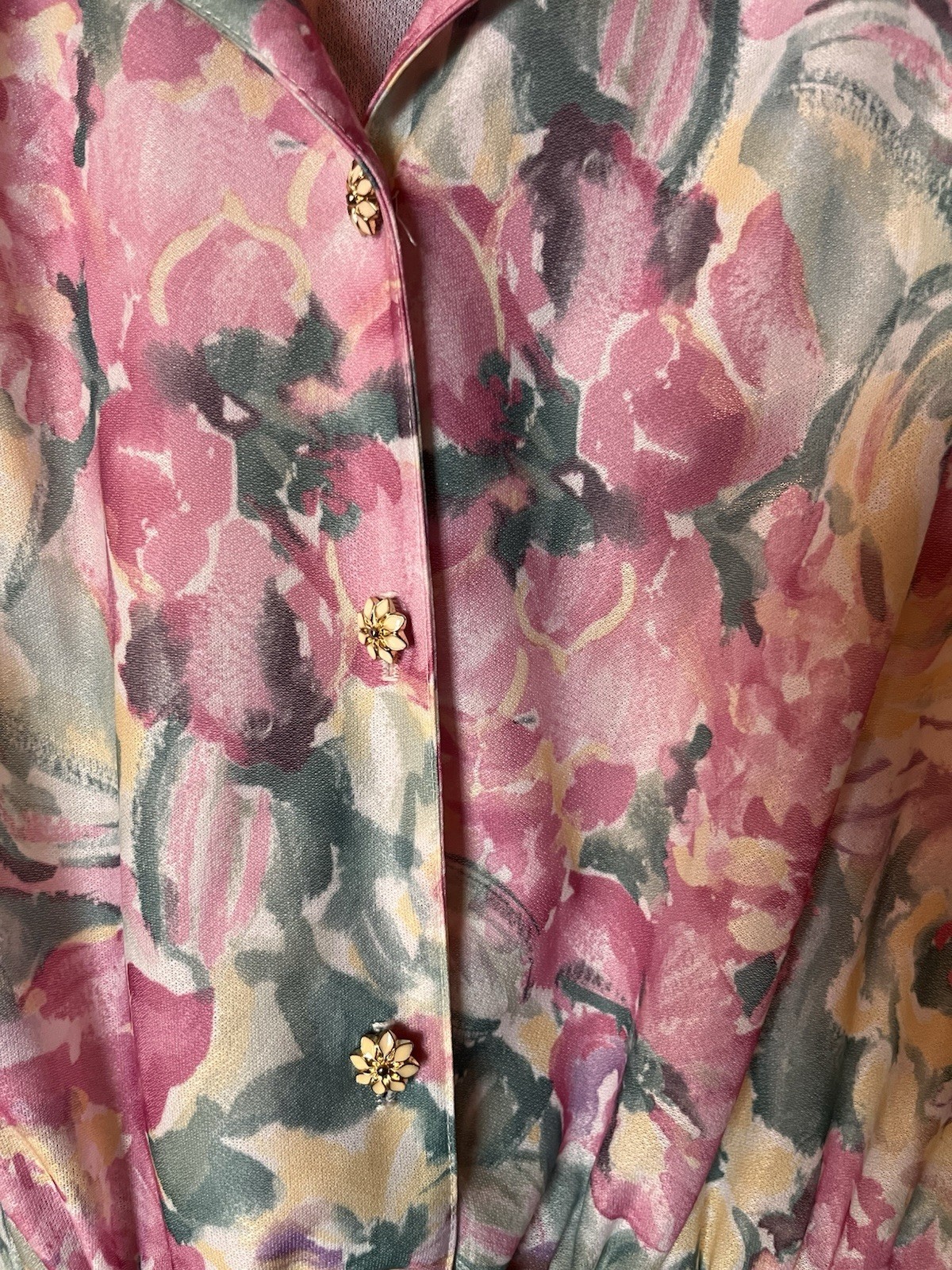 Vintage California Looks Floral Cottagecore 80s 90s Garden Party Midi Dress