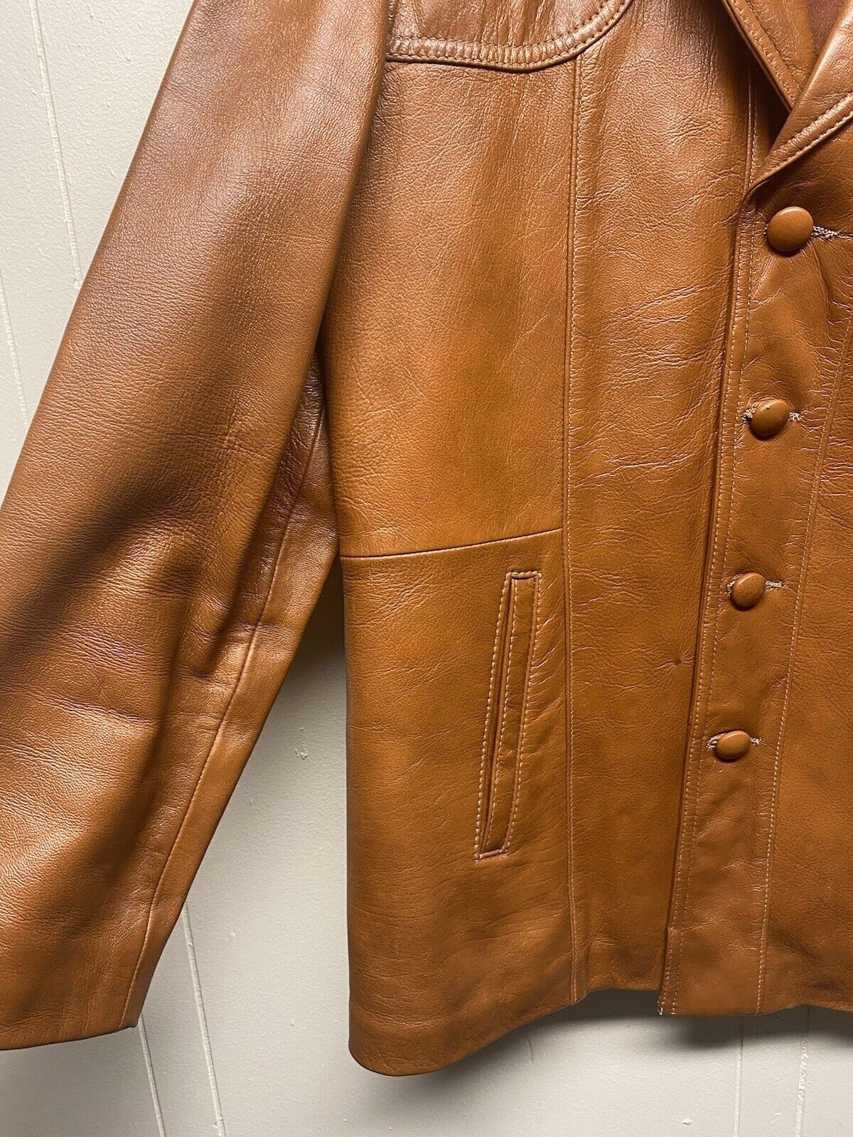Vintage Leathers by Jeffery Jacket Size Women’s 44 Brown Leather 1990s