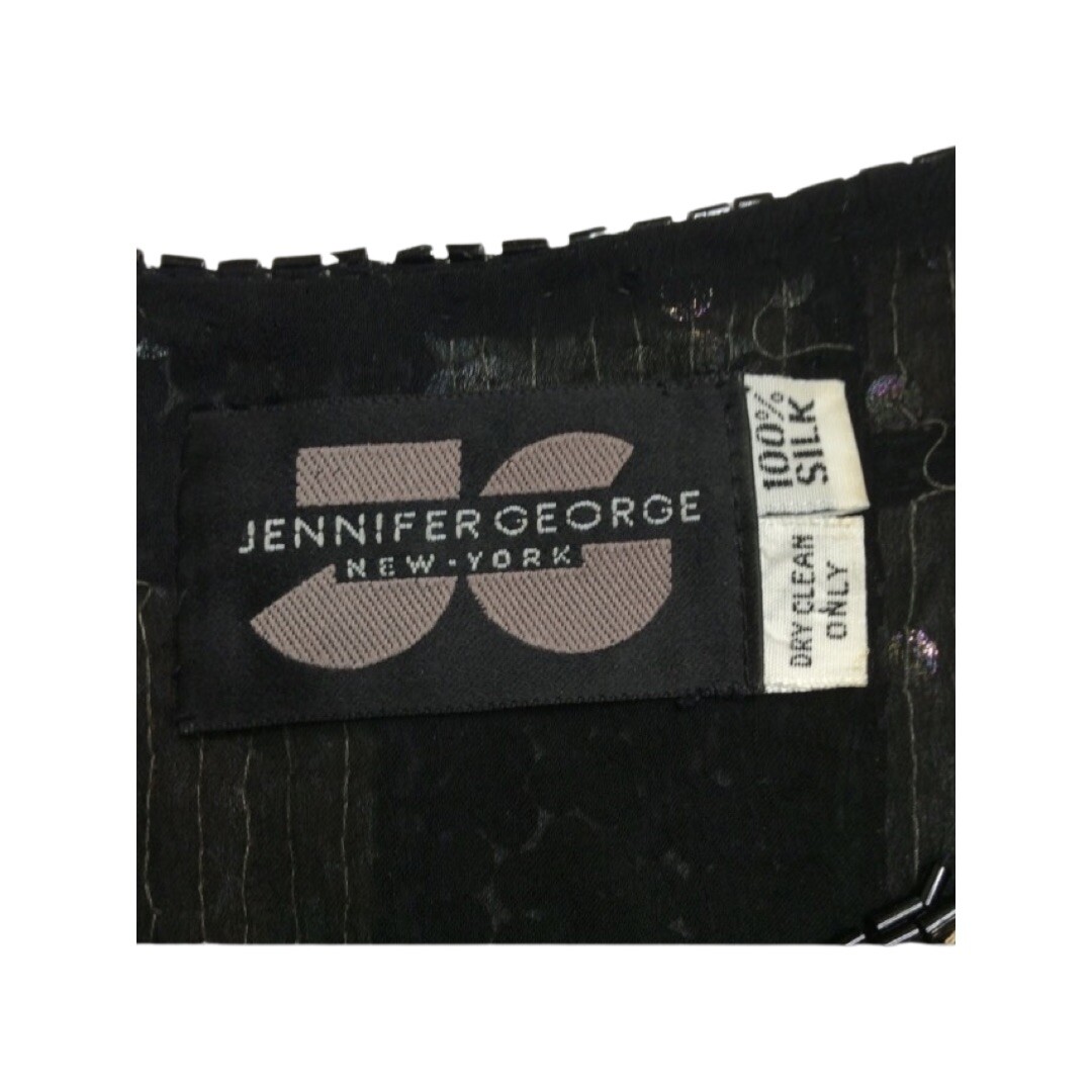 Jennifer George New York Silk Sequin Top Short Sleeve Vintage