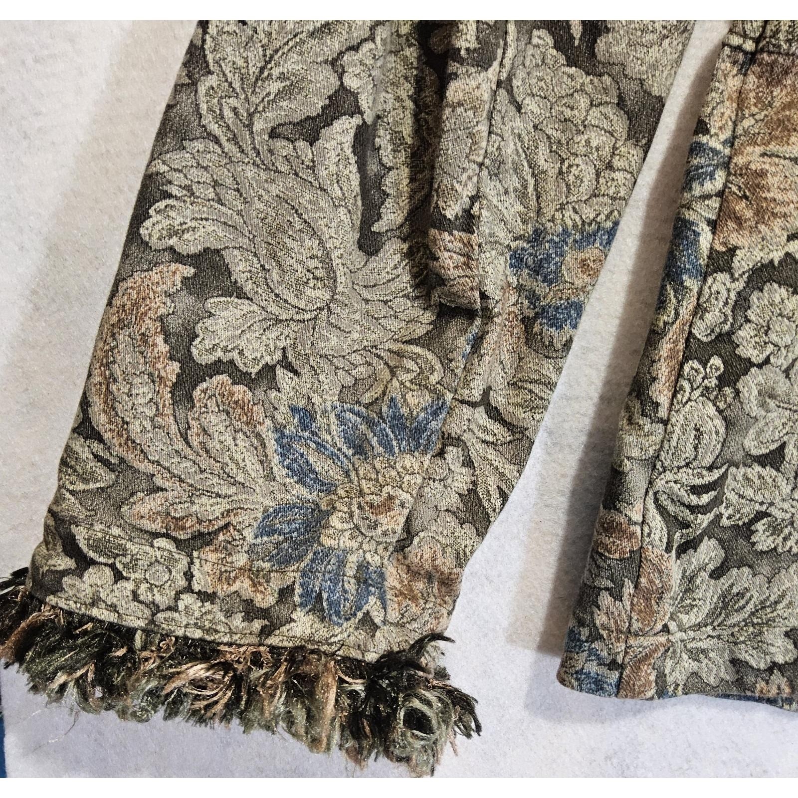 Vtg Gotcha Covered Jacket L Tapestry Floral Bell Sleeve Cottagecore Fairy Whimsy