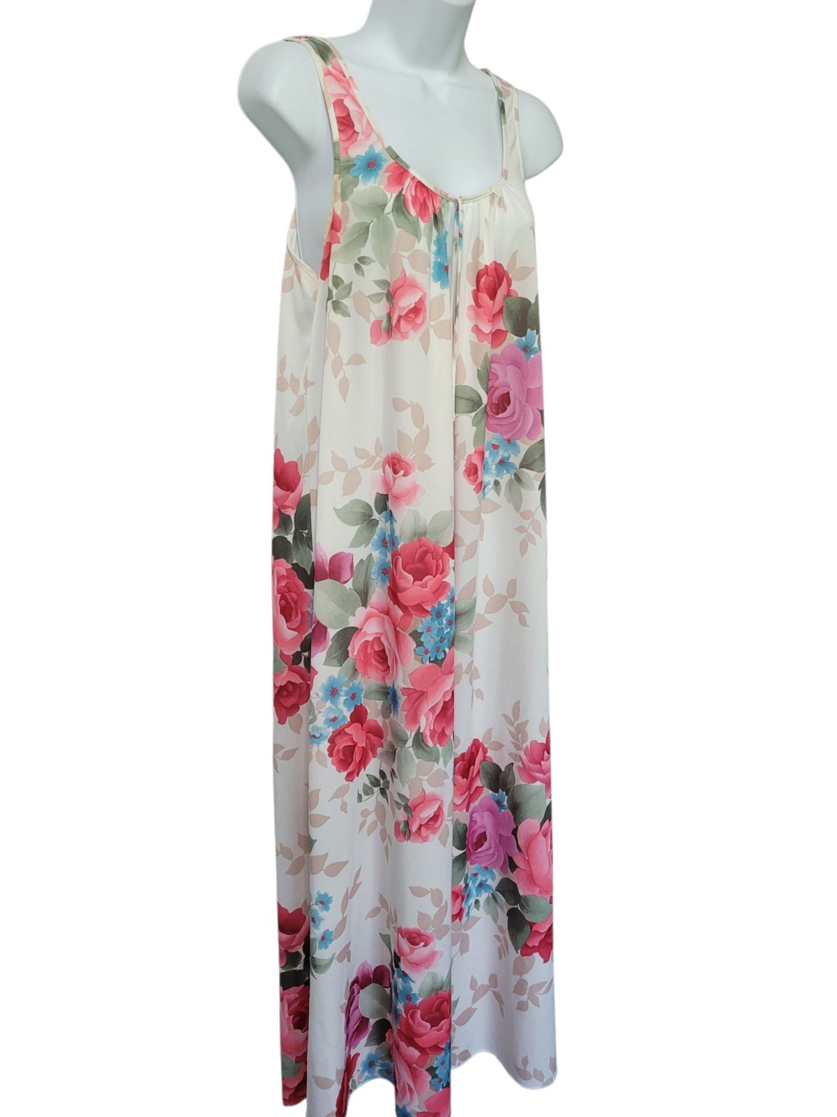 Vintage 60’s Travel-Lite By Boutique Gown M Colorful Fun USA Roses