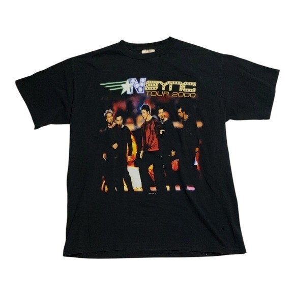 NSYNC Tour 2000 Double Sided T-Shirt Large Winterland Tag Y2K