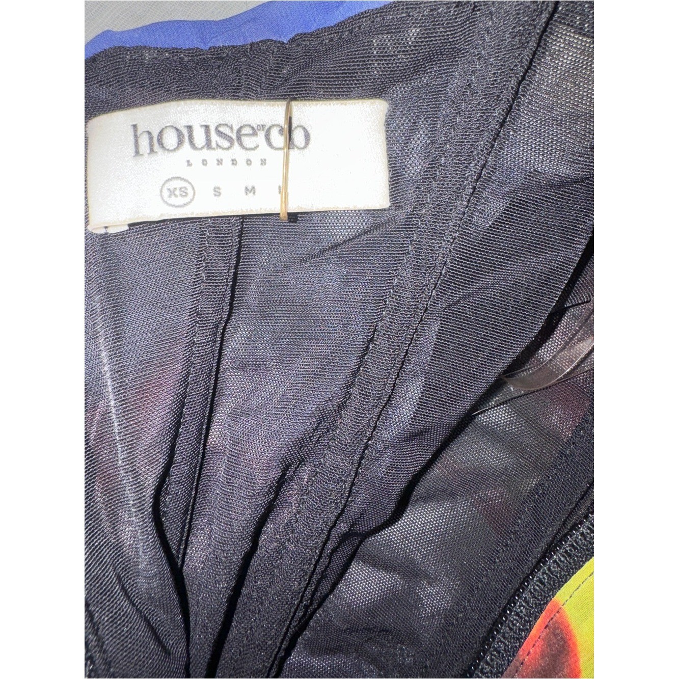 House of CB Multicolor Draped Chiffon Cami in Red, Blue, Yellow, Green, Purple